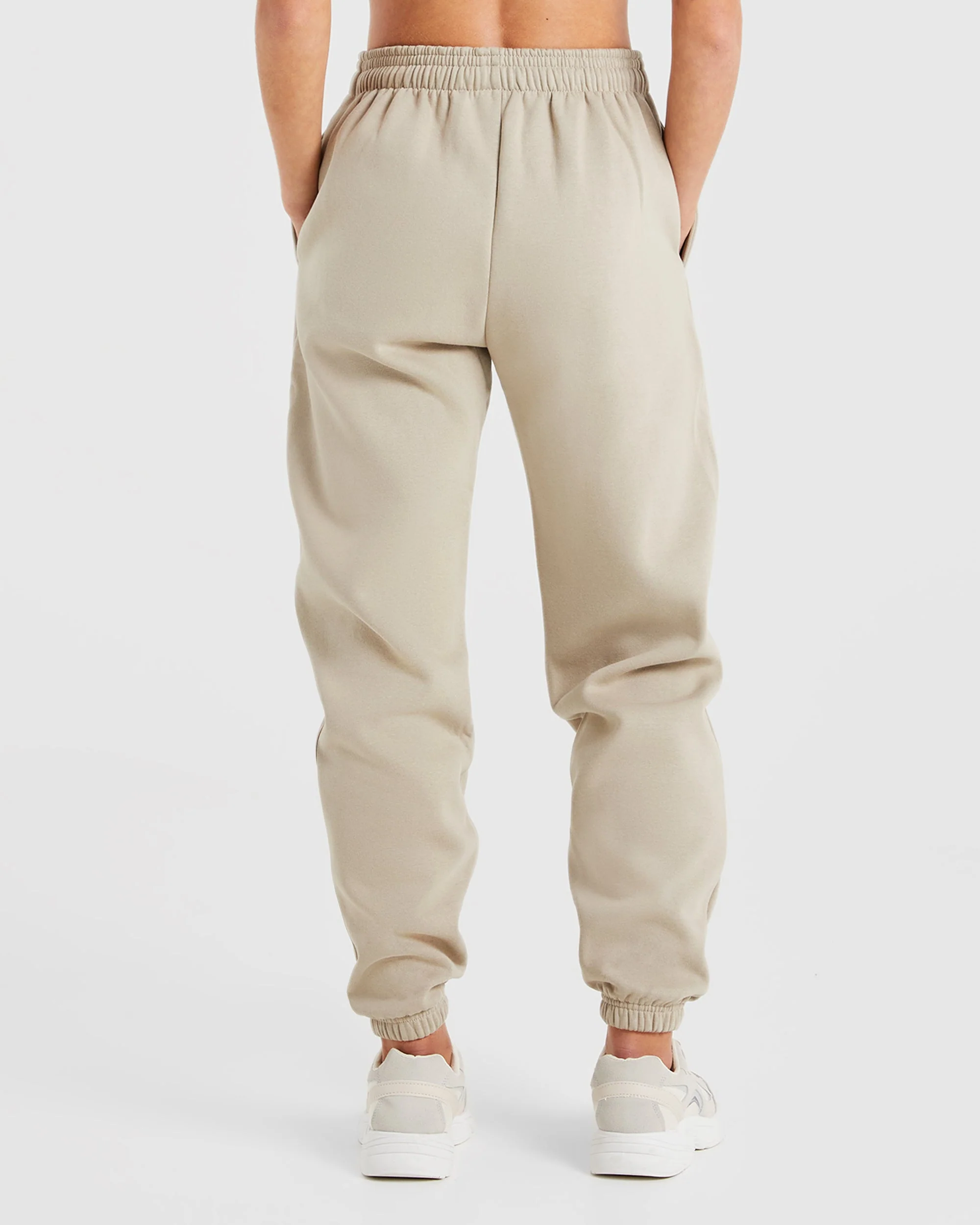Premium Oversized Joggers - Light Taupe - Image 2