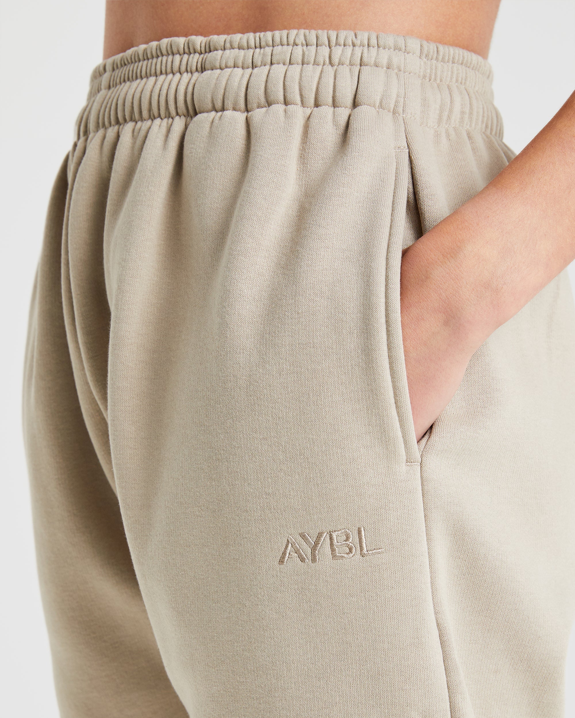 Premium Oversized Joggers - Light Taupe - Image 5