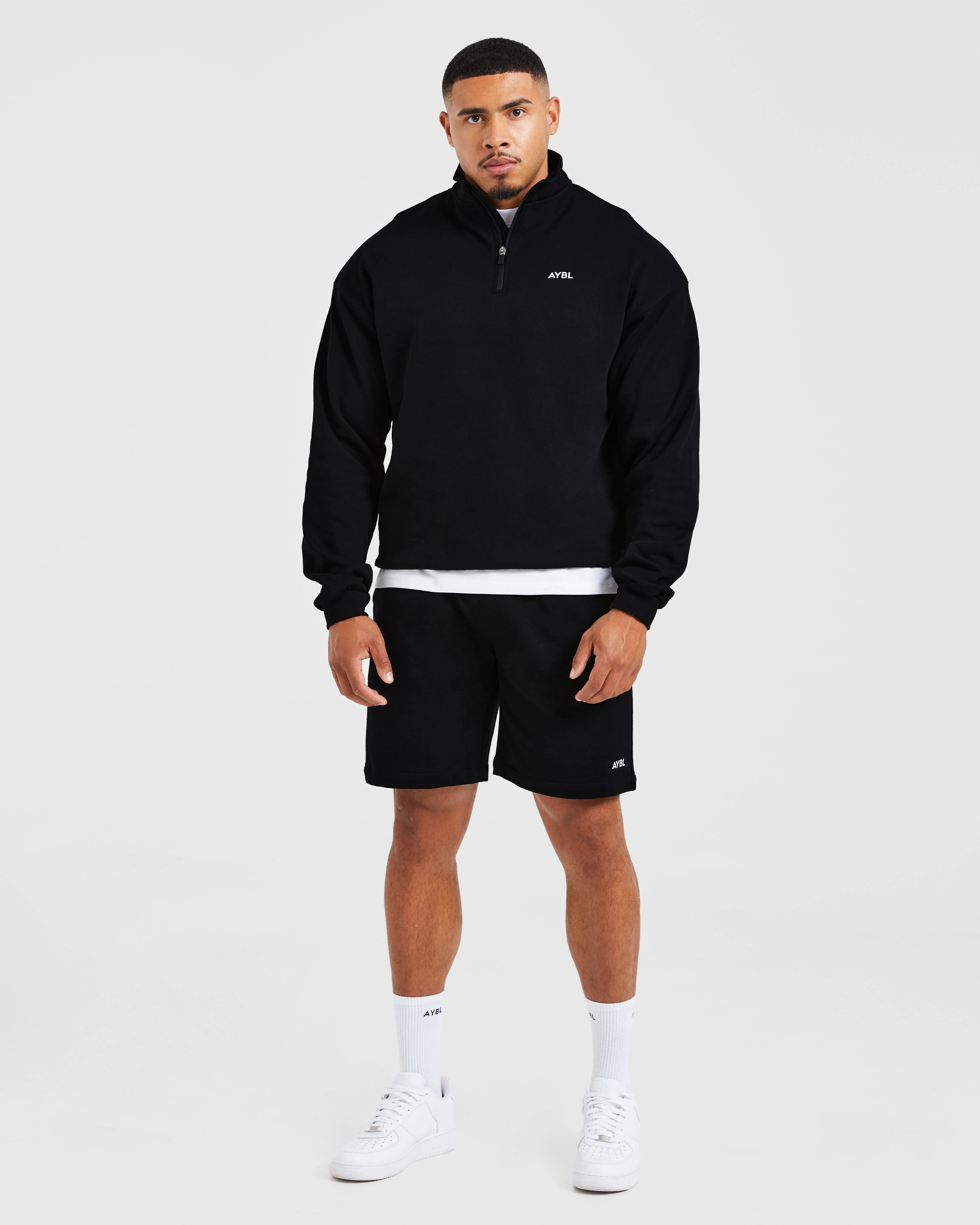 Rebound 1/4 Zip Pullover - Noir - Image 3