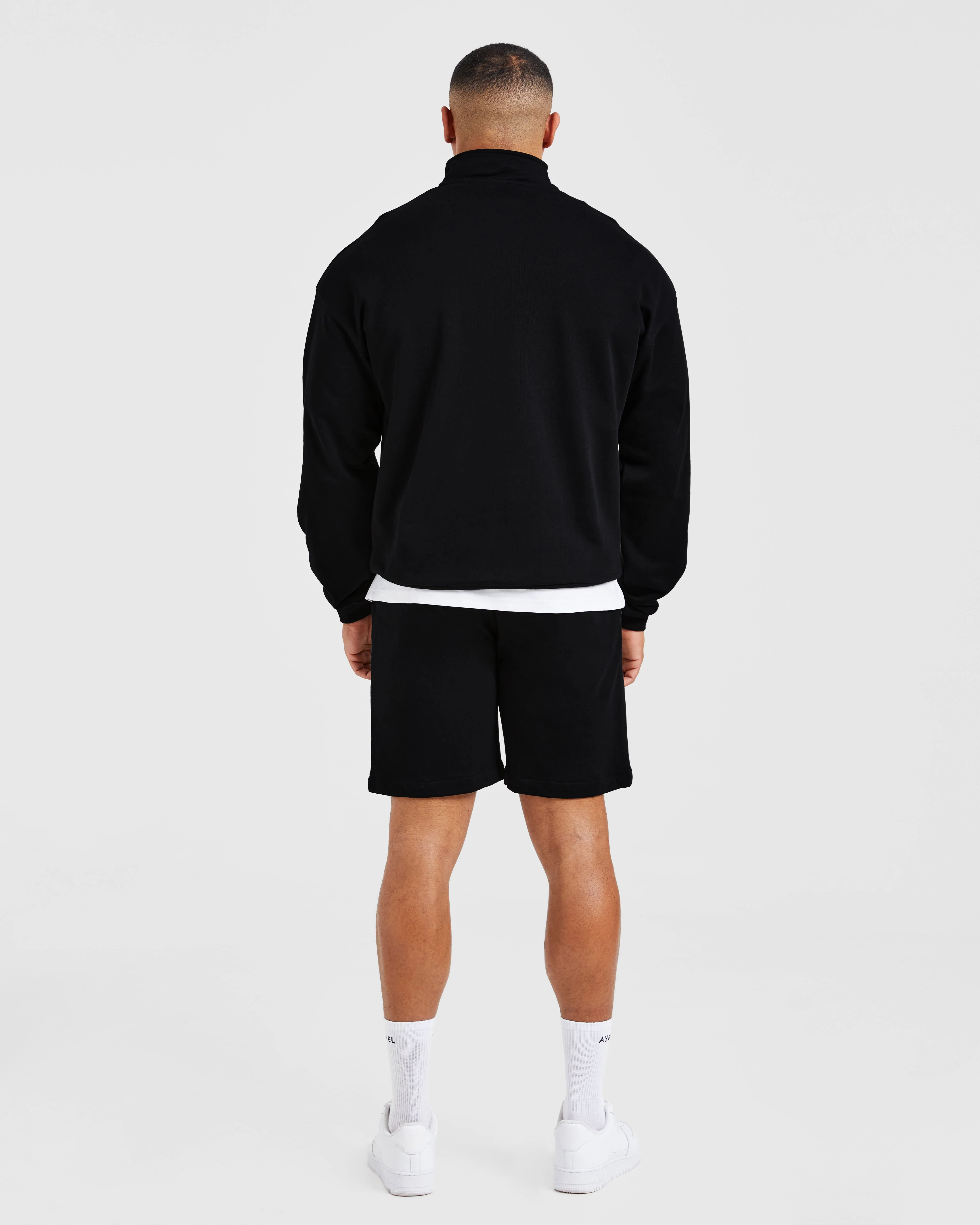 Rebound 1/4 Zip Pullover - Noir - Image 4