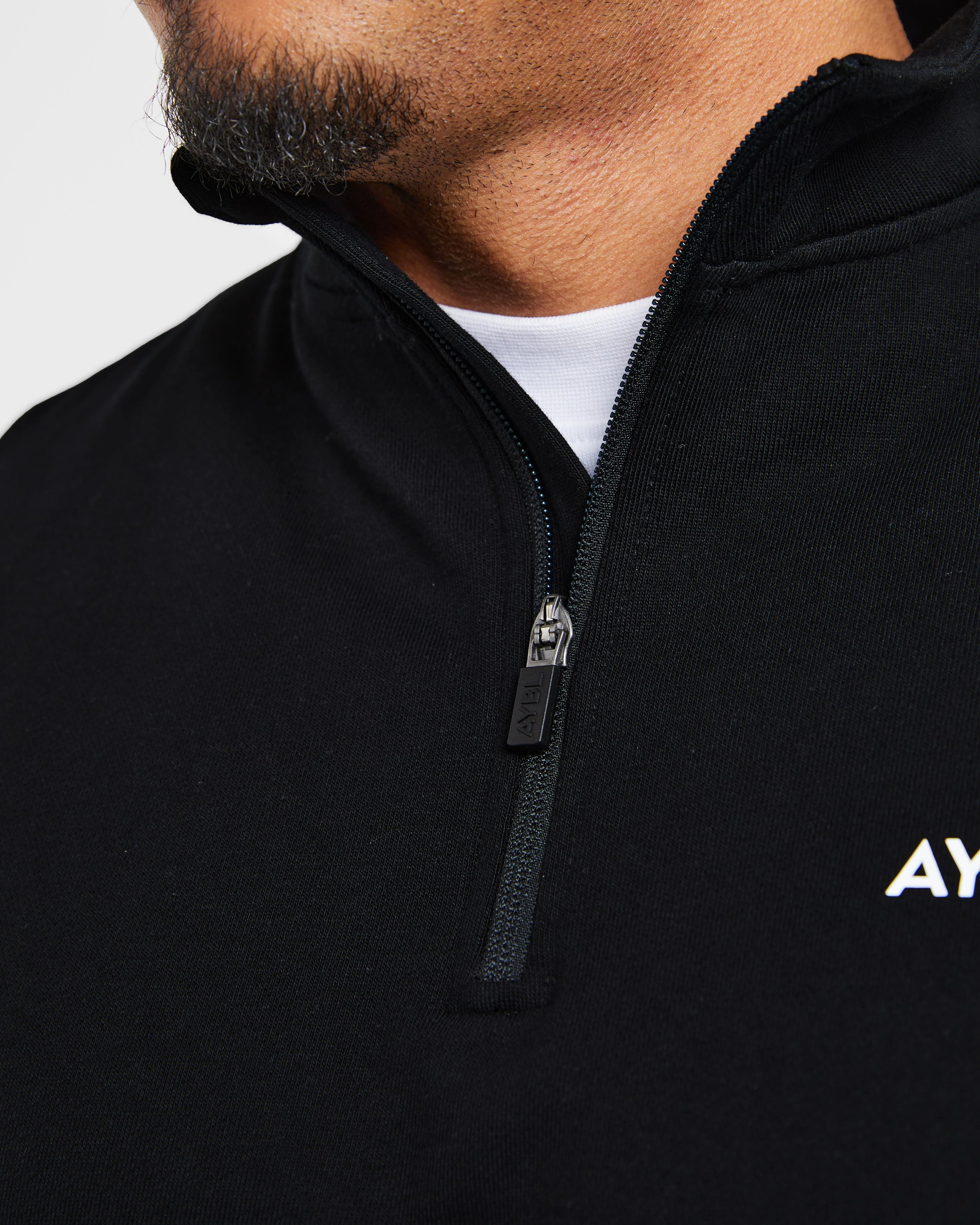 Rebound 1/4 Zip Pullover - Noir - Image 6