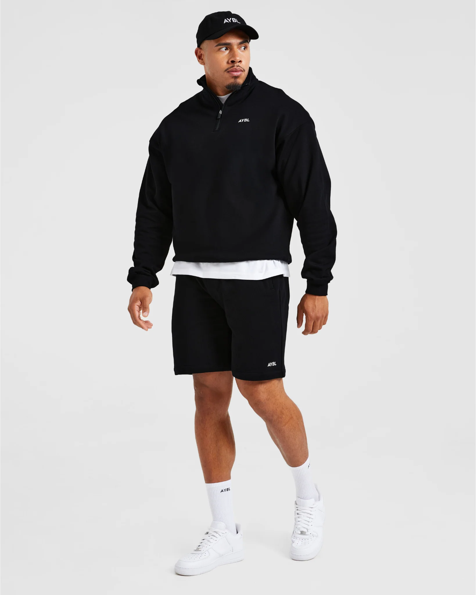 Rebound 1/4 Zip Pullover - Noir - Image 7