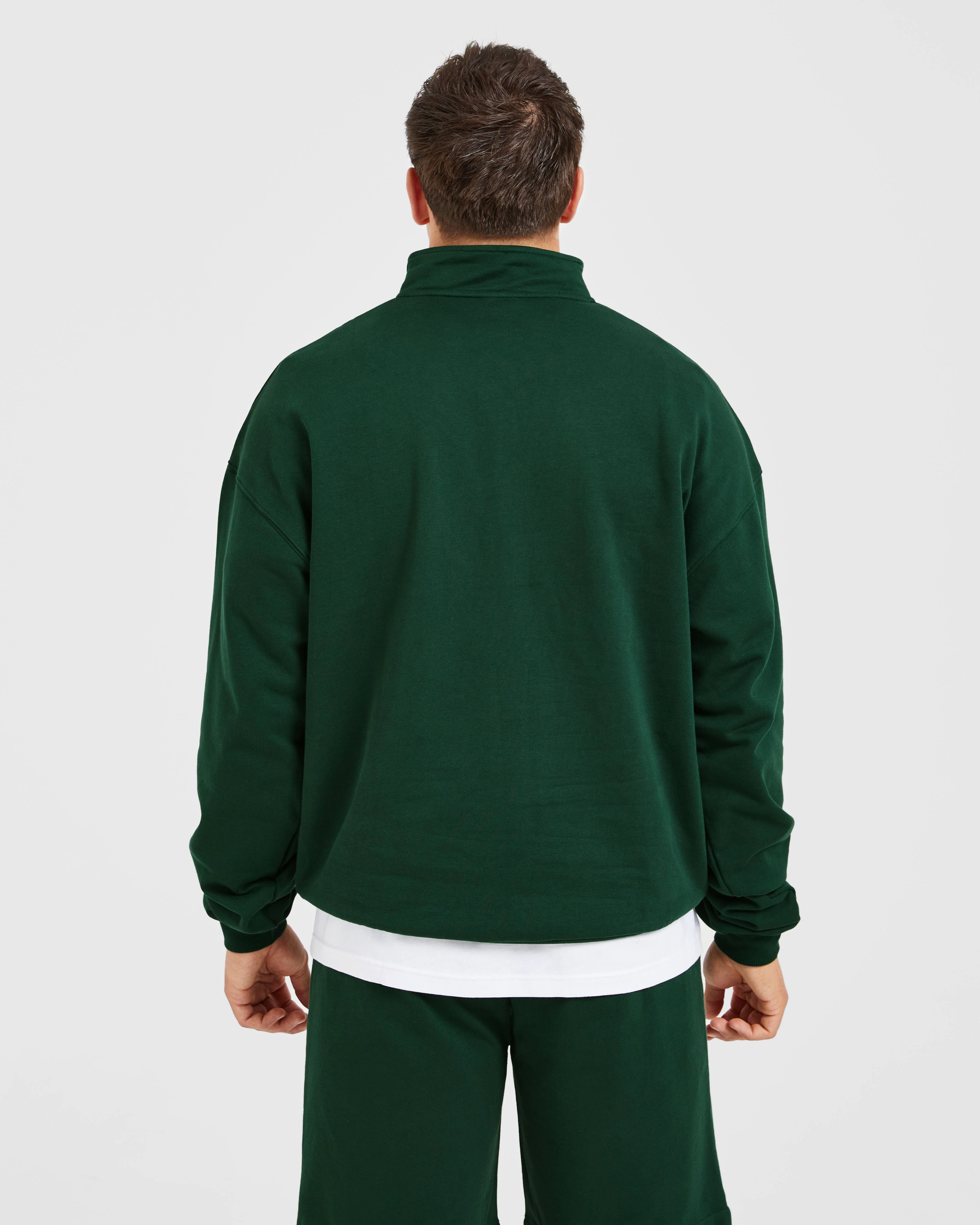 Rebound 1/4 Zip Pullover - Forest Vert - Image 2