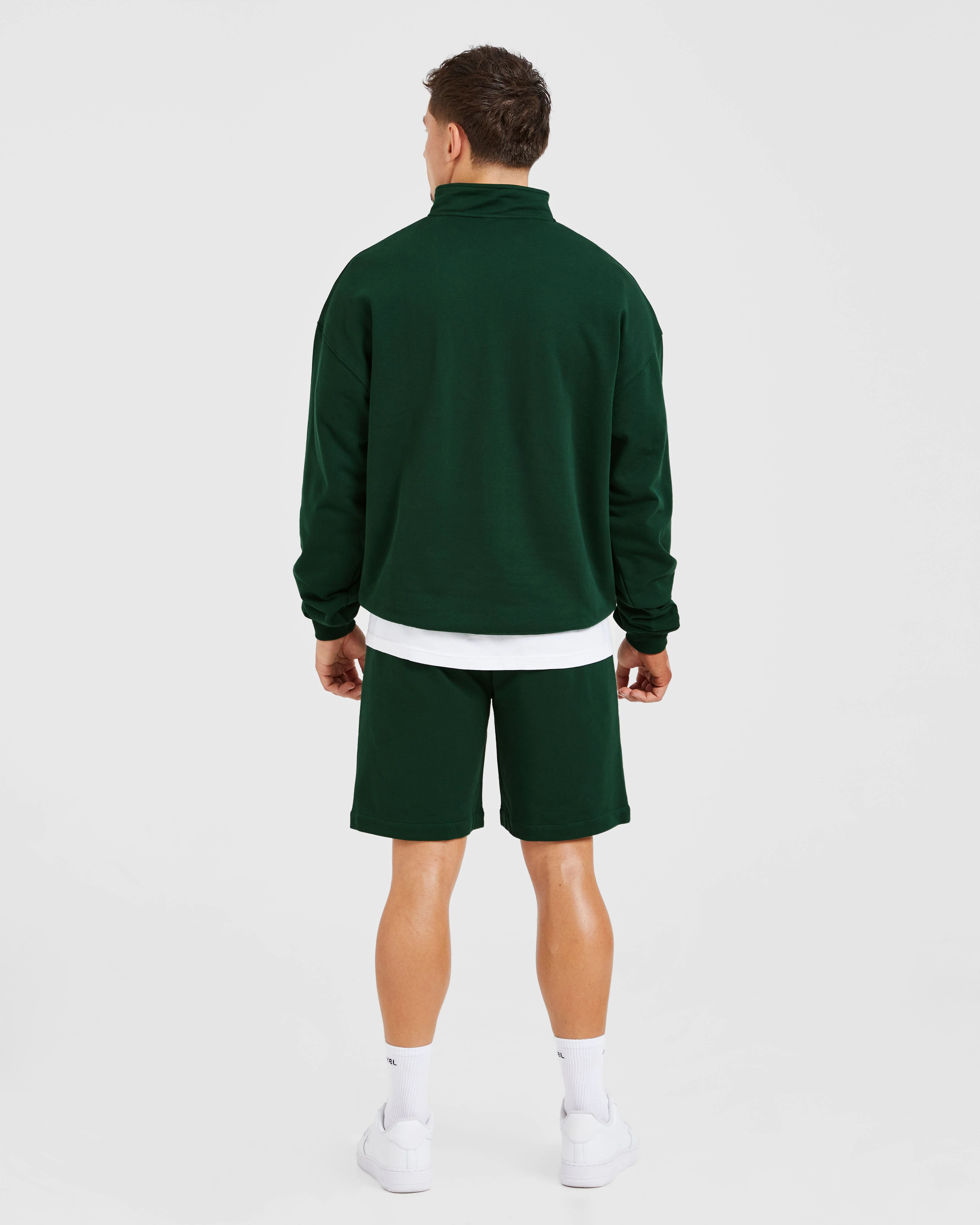 Rebound 1/4 Zip Pullover - Forest Vert - Image 4
