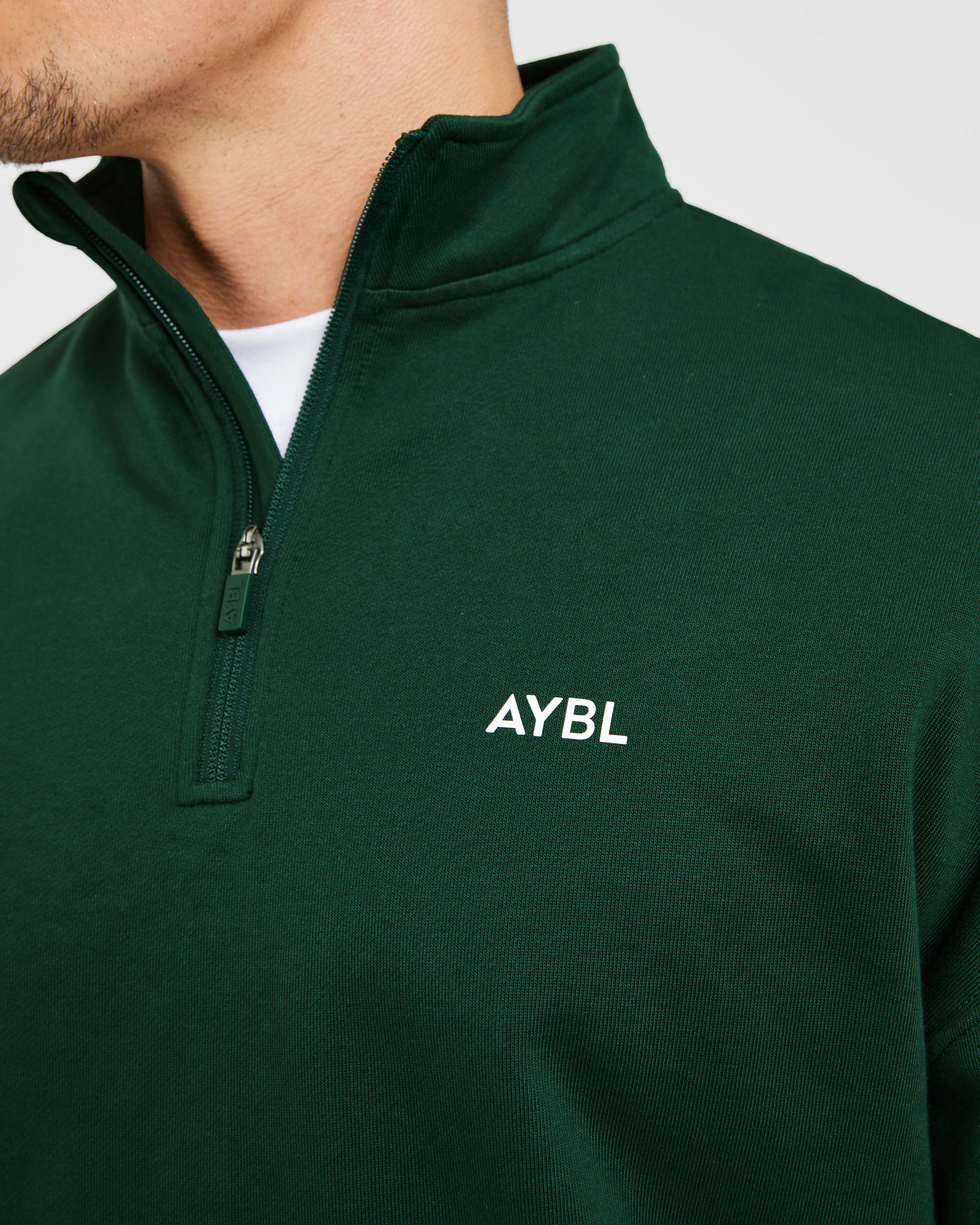 Rebound 1/4 Zip Pullover - Forest Vert - Image 5