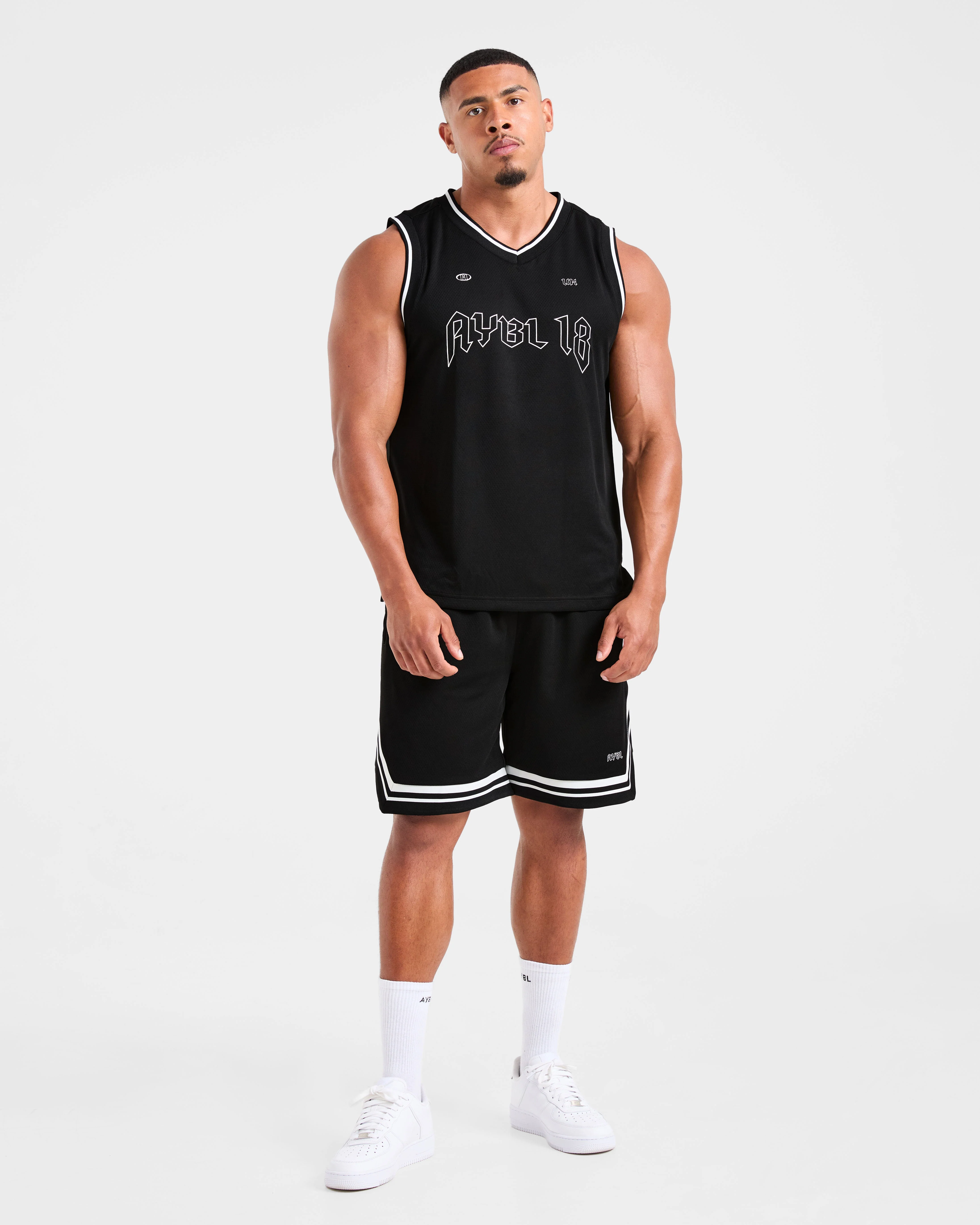 Rebound Stripe Shorts - Noir - Image 3