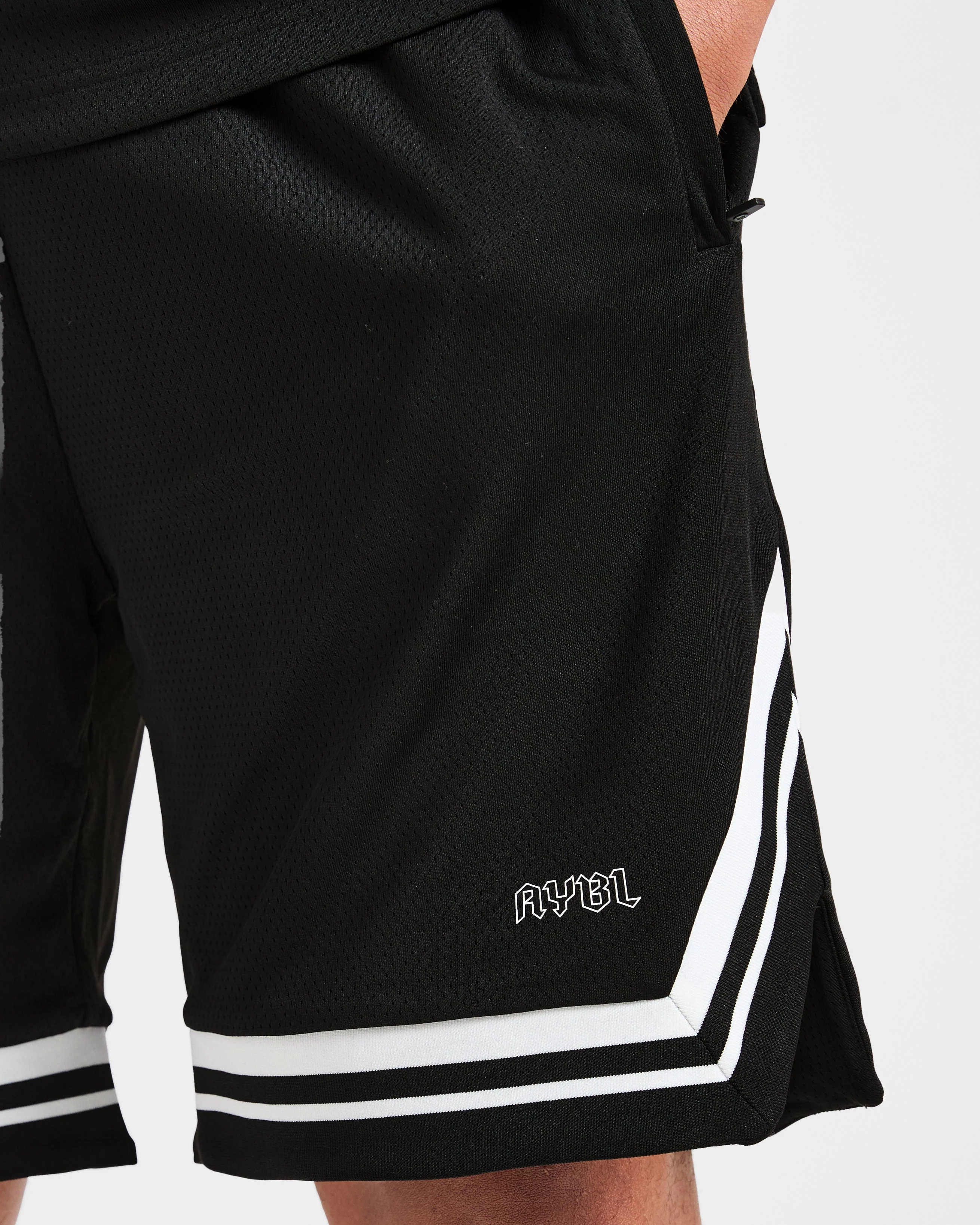 Rebound Stripe Shorts - Noir - Image 5