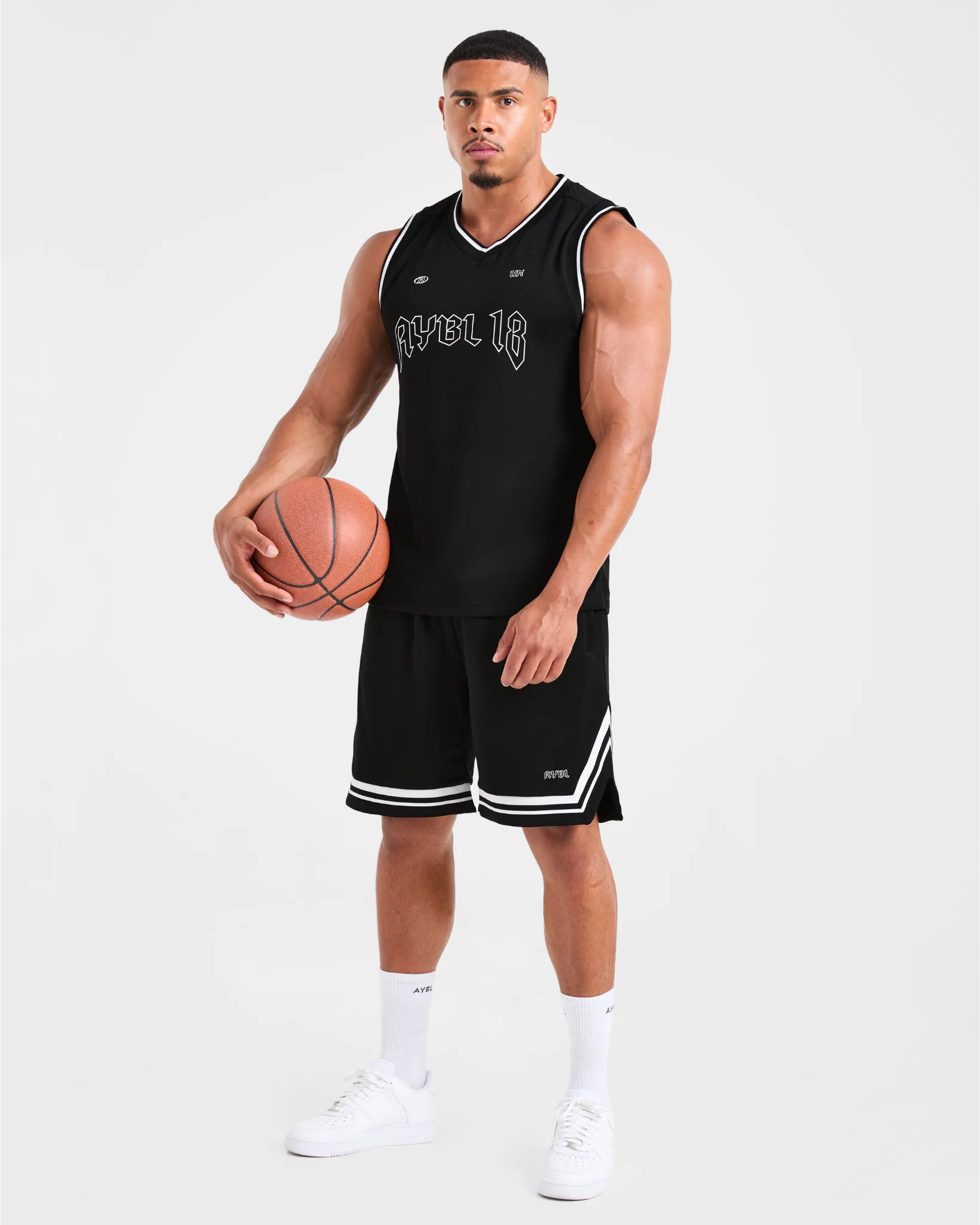 Rebound Stripe Shorts - Noir - Image 8