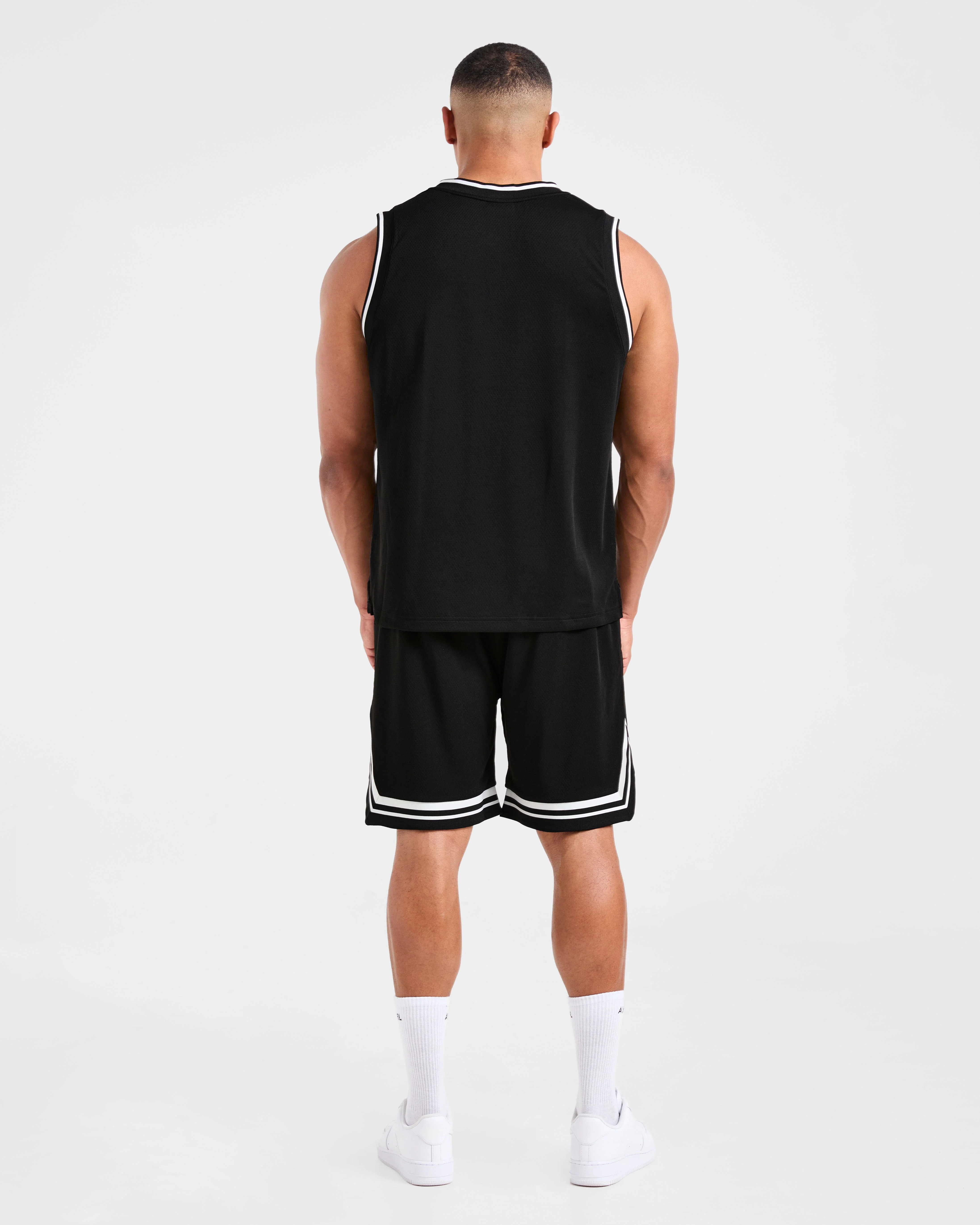 Rebound Stripe Tank - Noir - Image 4