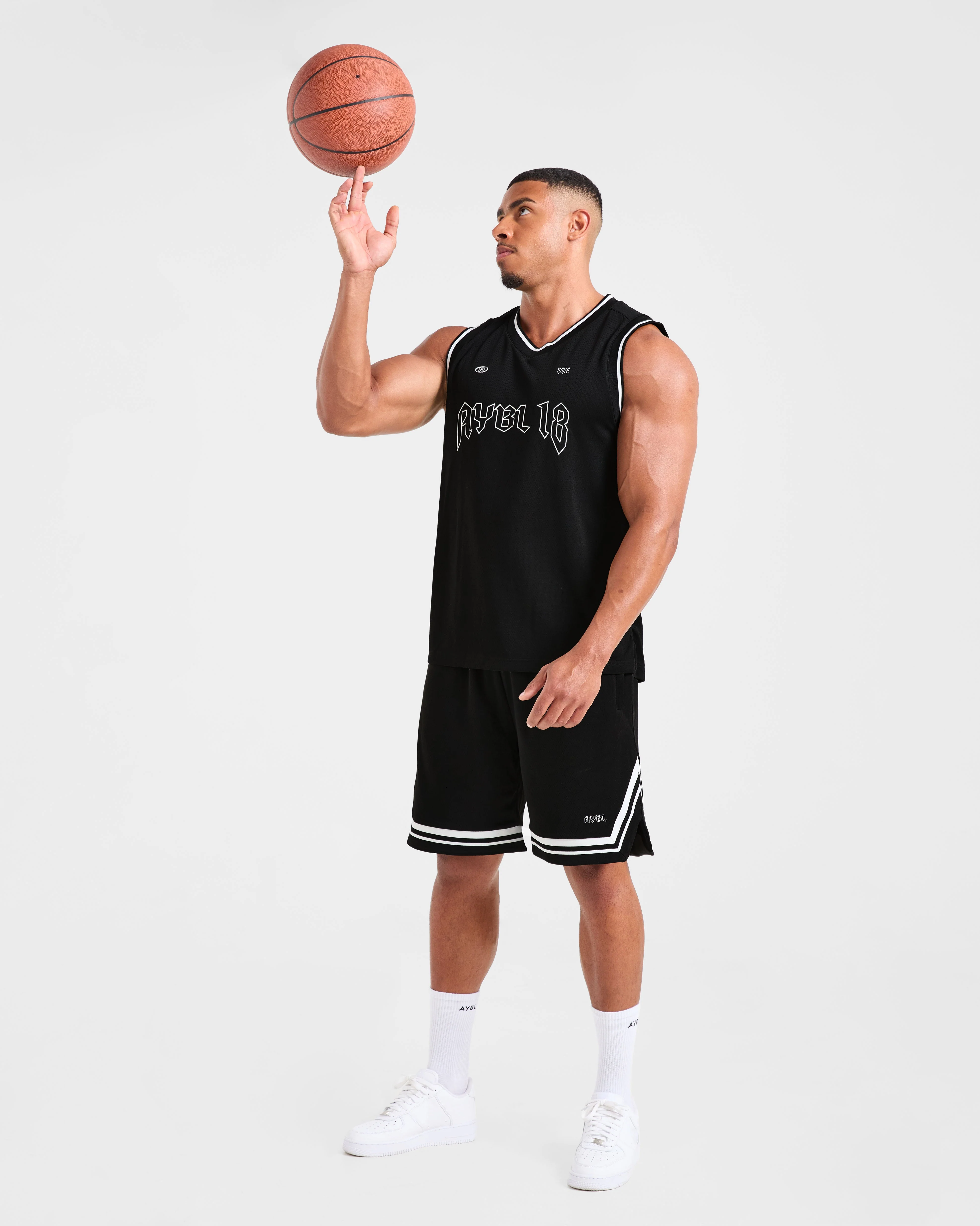 Rebound Stripe Tank - Noir - Image 7