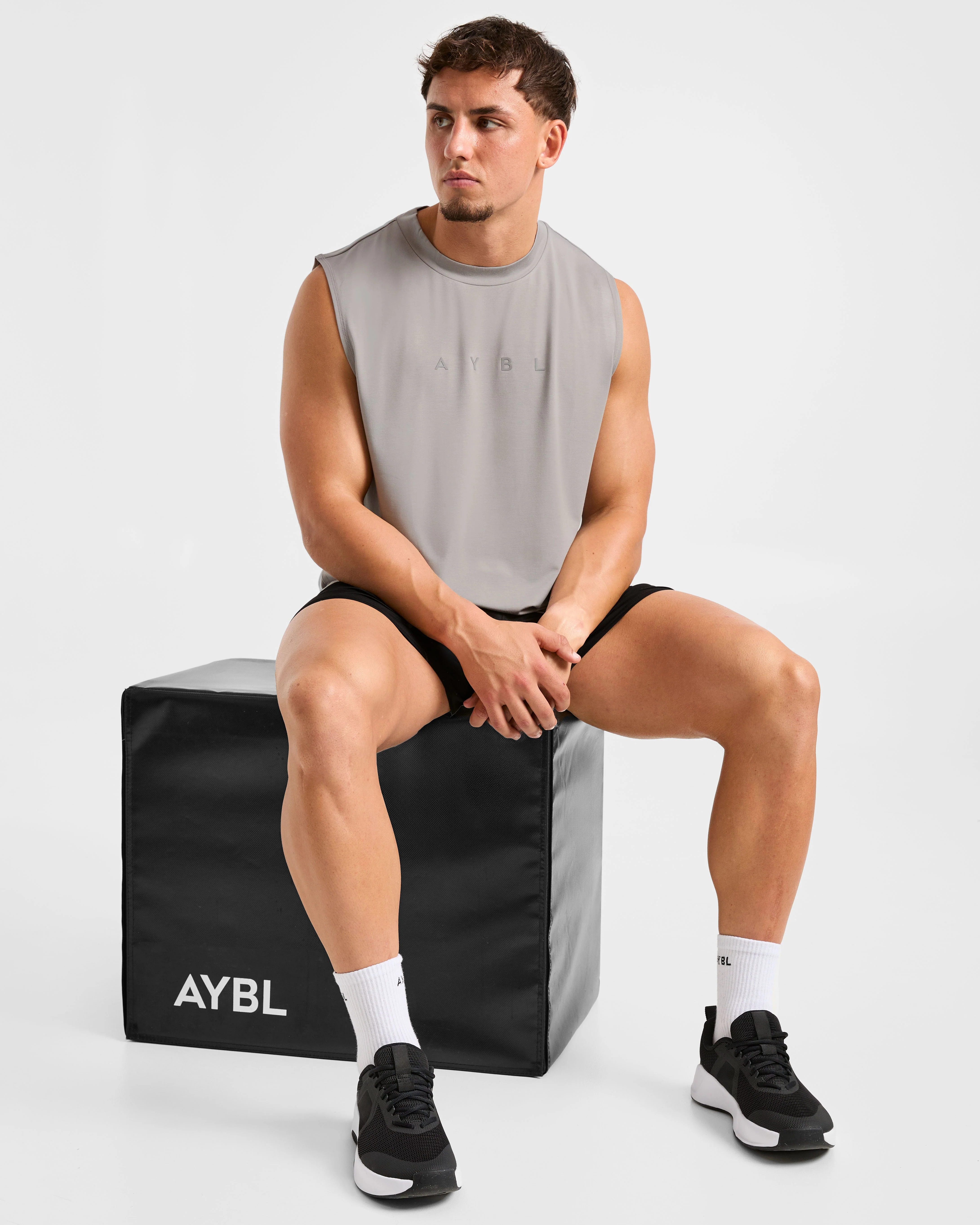 Reinforce Training Tank - Clay Grey - Image 7