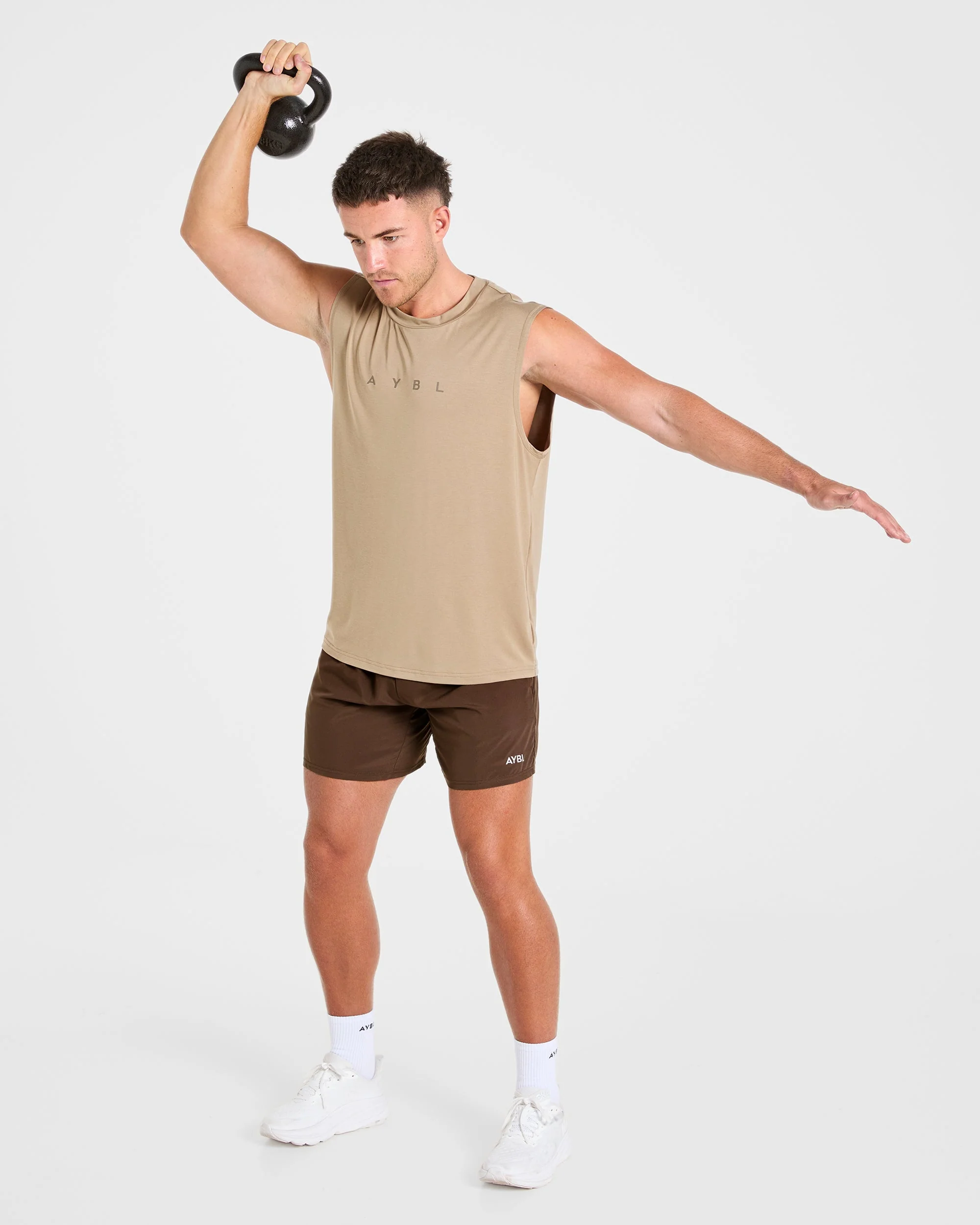 Reinforce Training Tank - Tawny Brown - Image 7