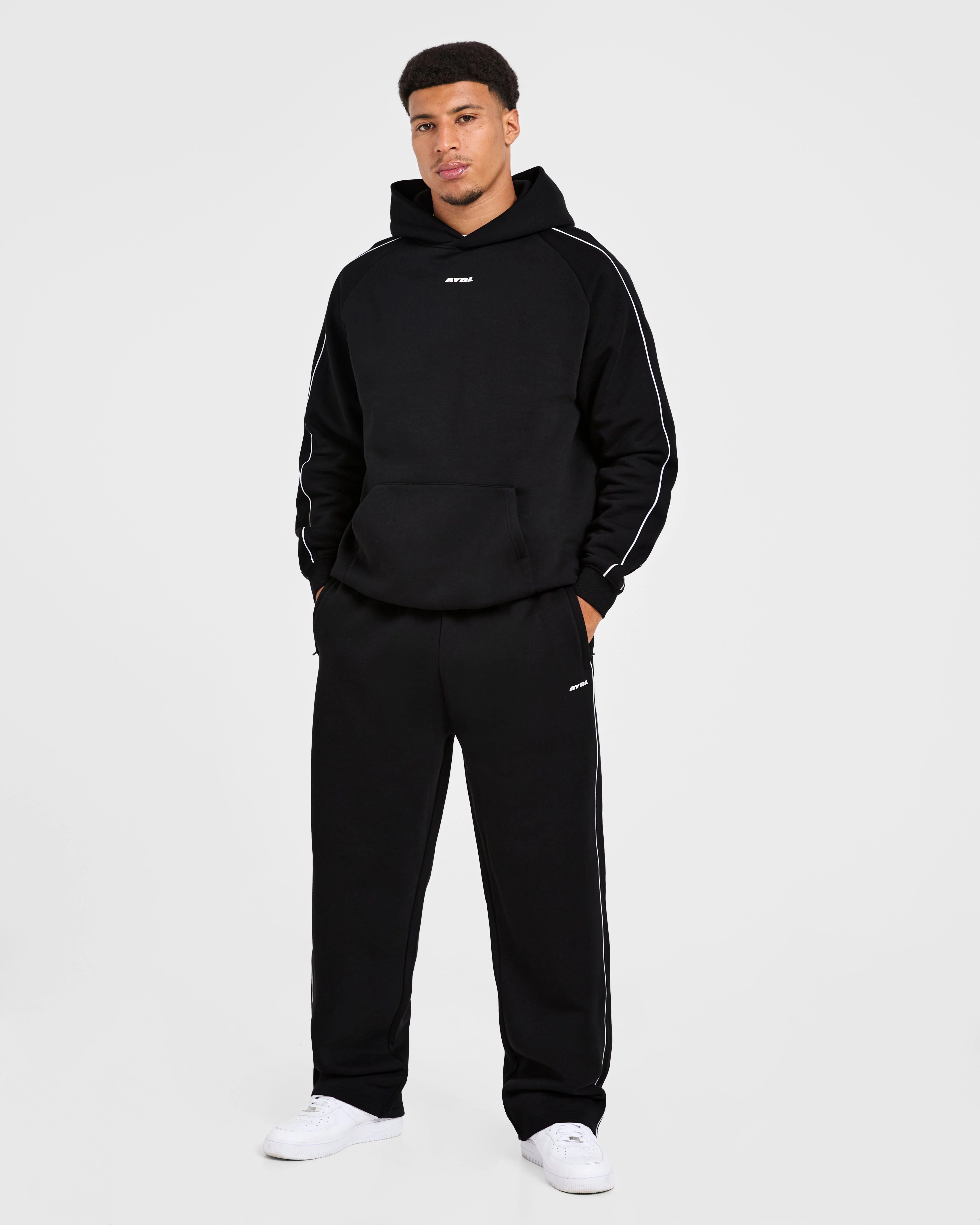 Restore Oversized Straight Leg Joggers - Noir - Image 3