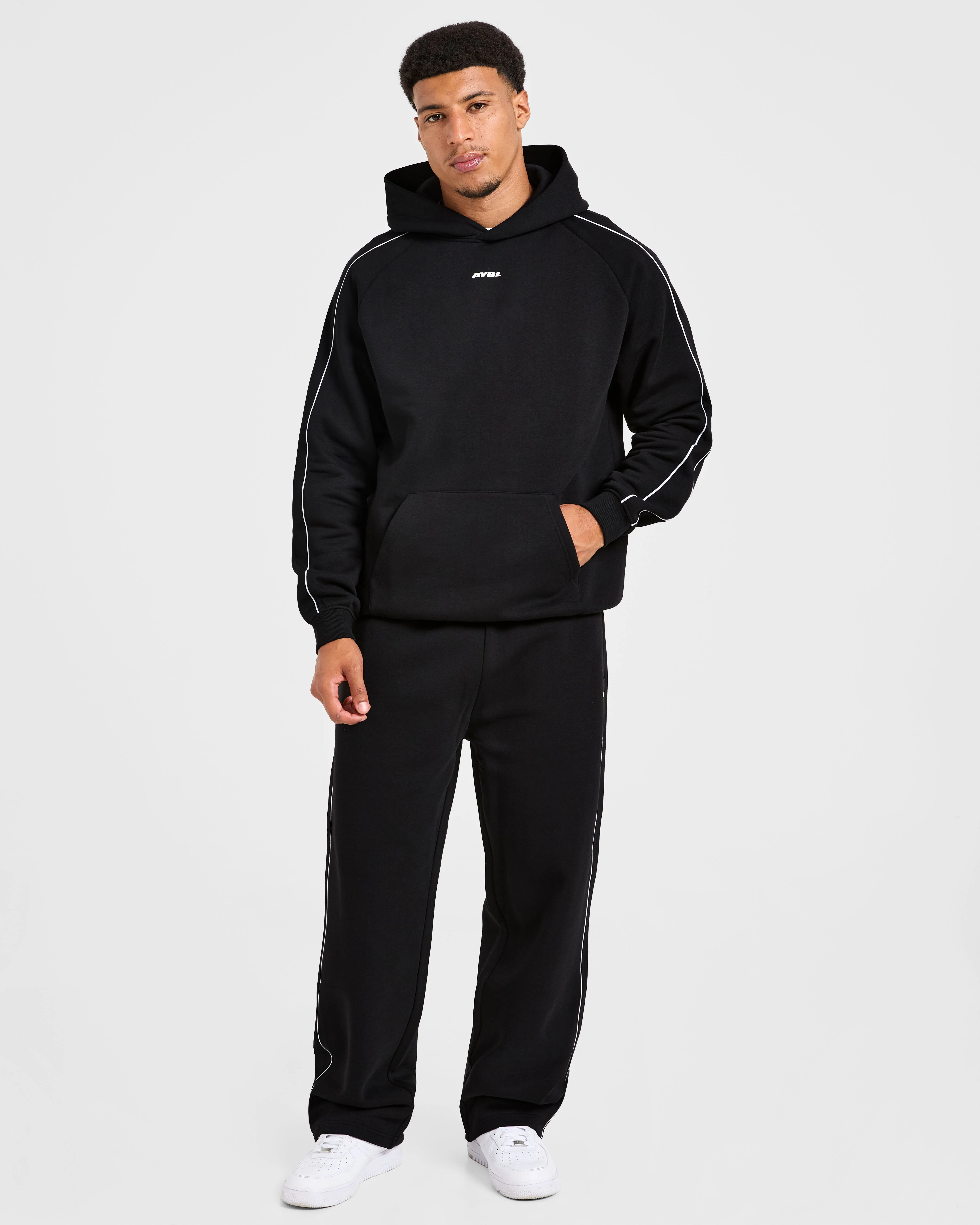 Restore Oversized Straight Leg Joggers - Noir - Image 7