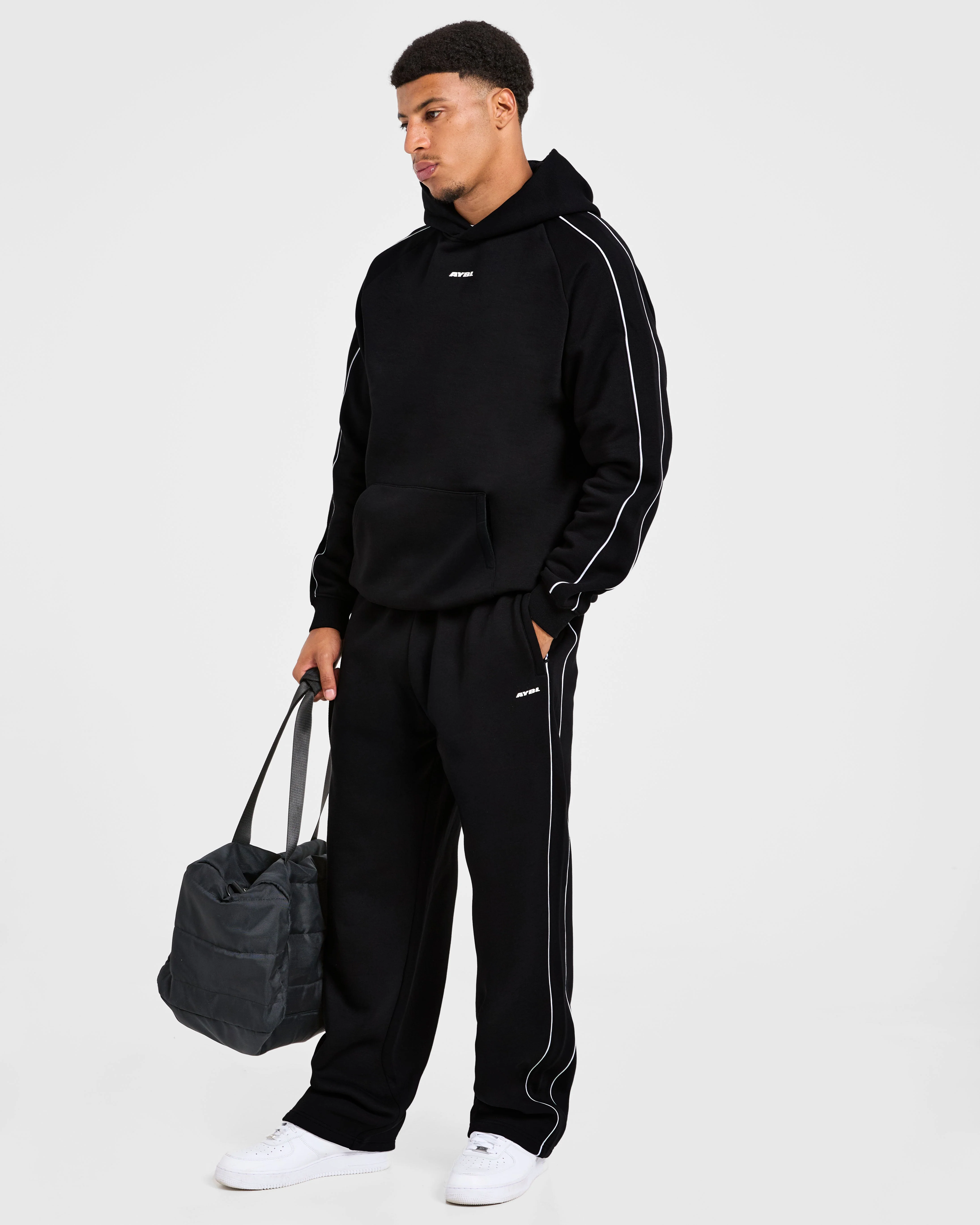 Restore Oversized Straight Leg Joggers - Noir - Image 8