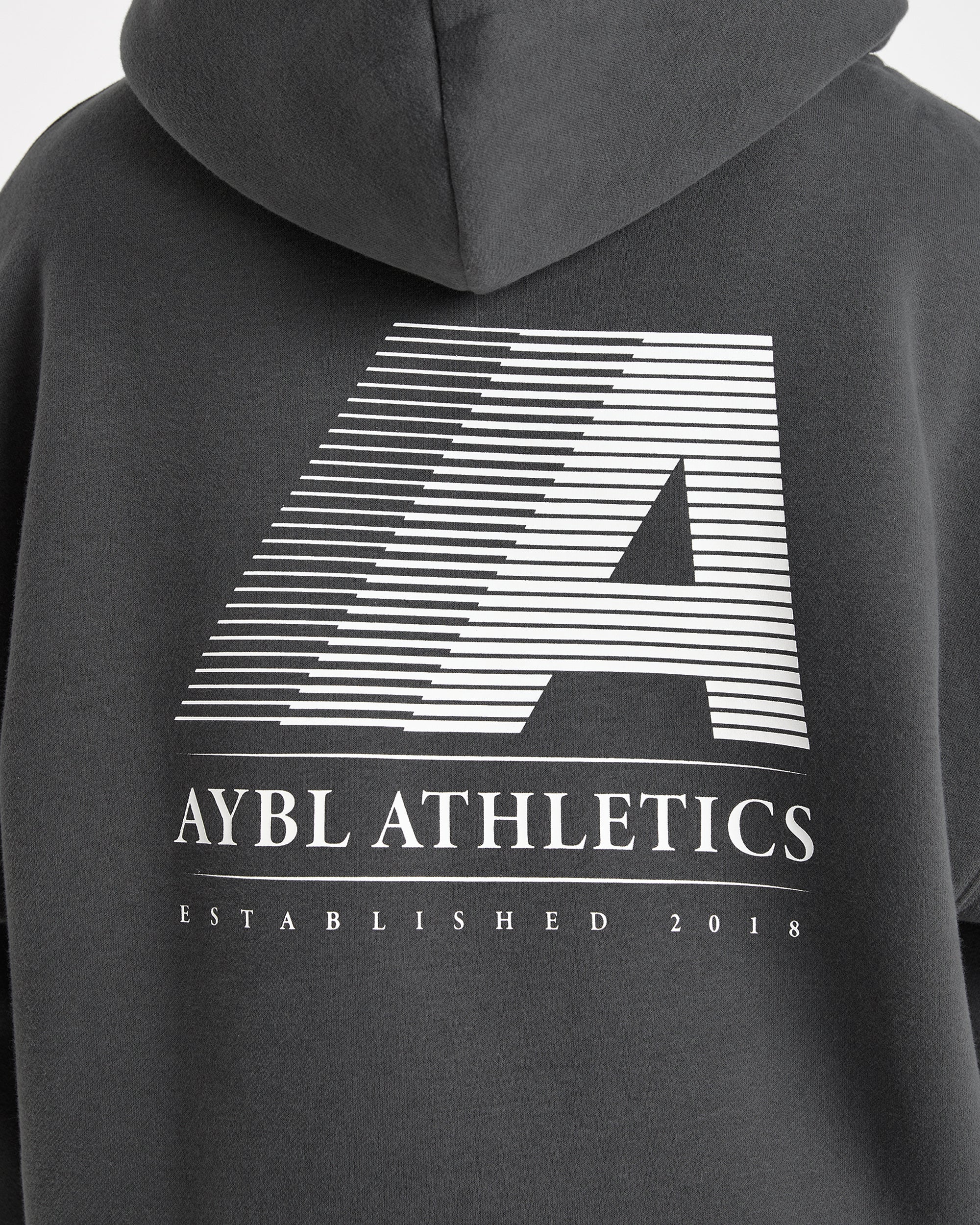 Retro Athletics Oversized Hoodie - Charcoal - Image 5