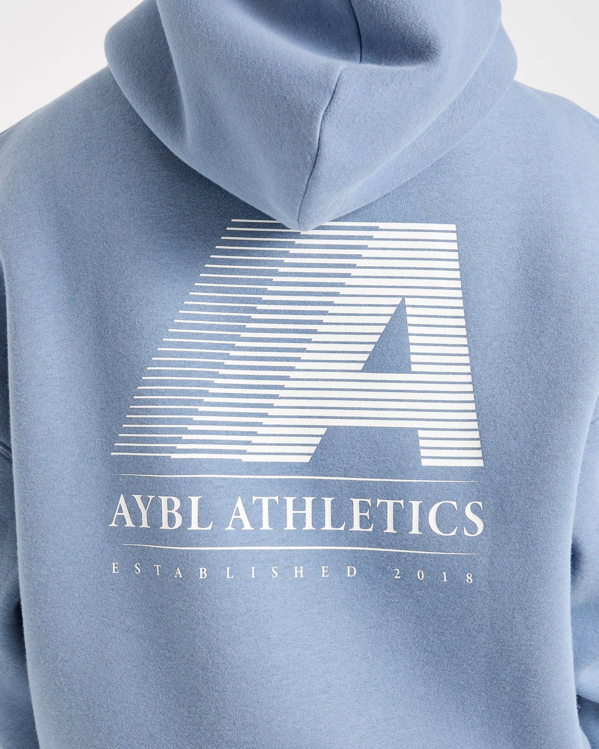 Retro Athletics Oversized Hoodie - Vintage Bleu - Image 5