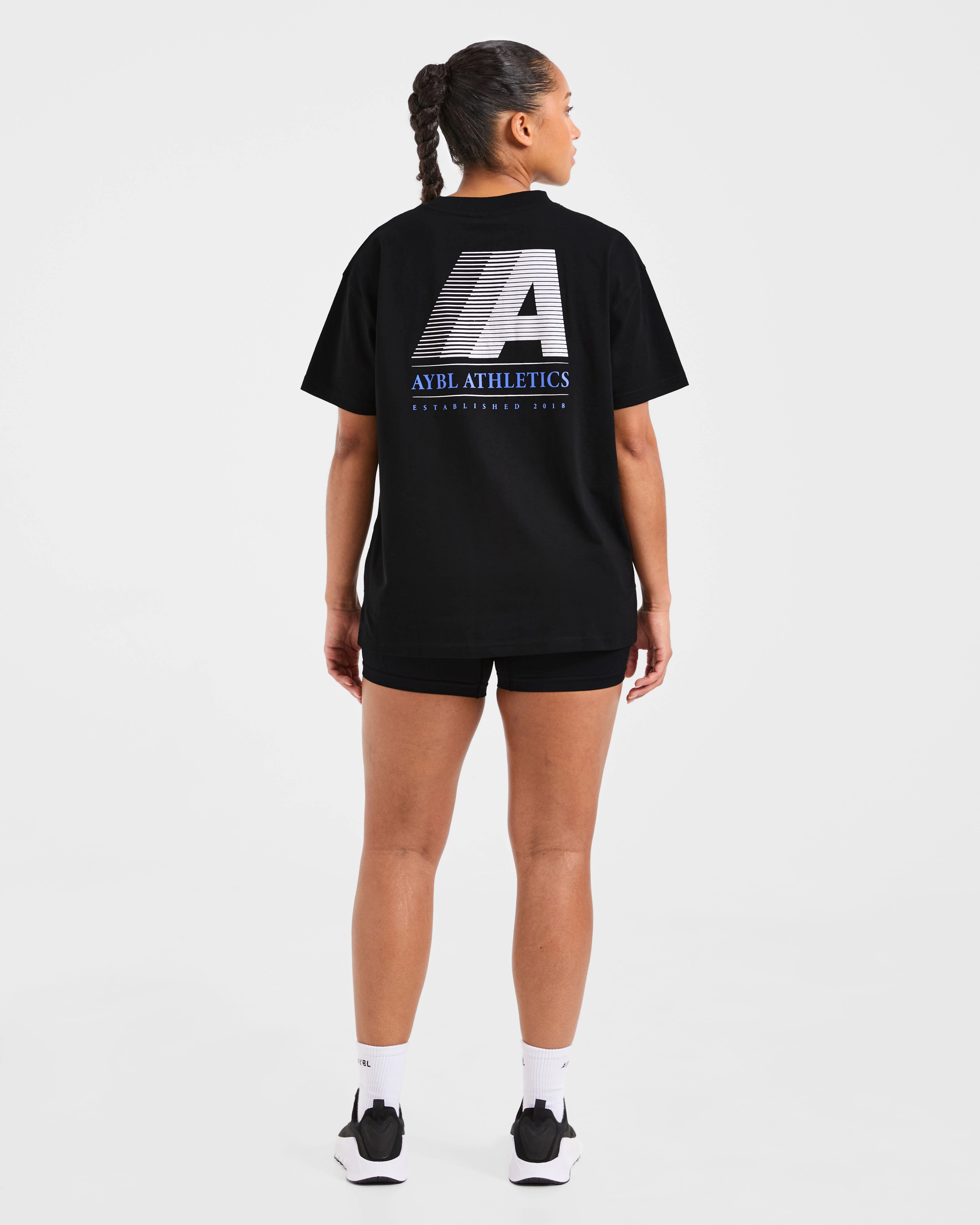 Retro Athletics Oversized T Shirt - Noir - Image 4