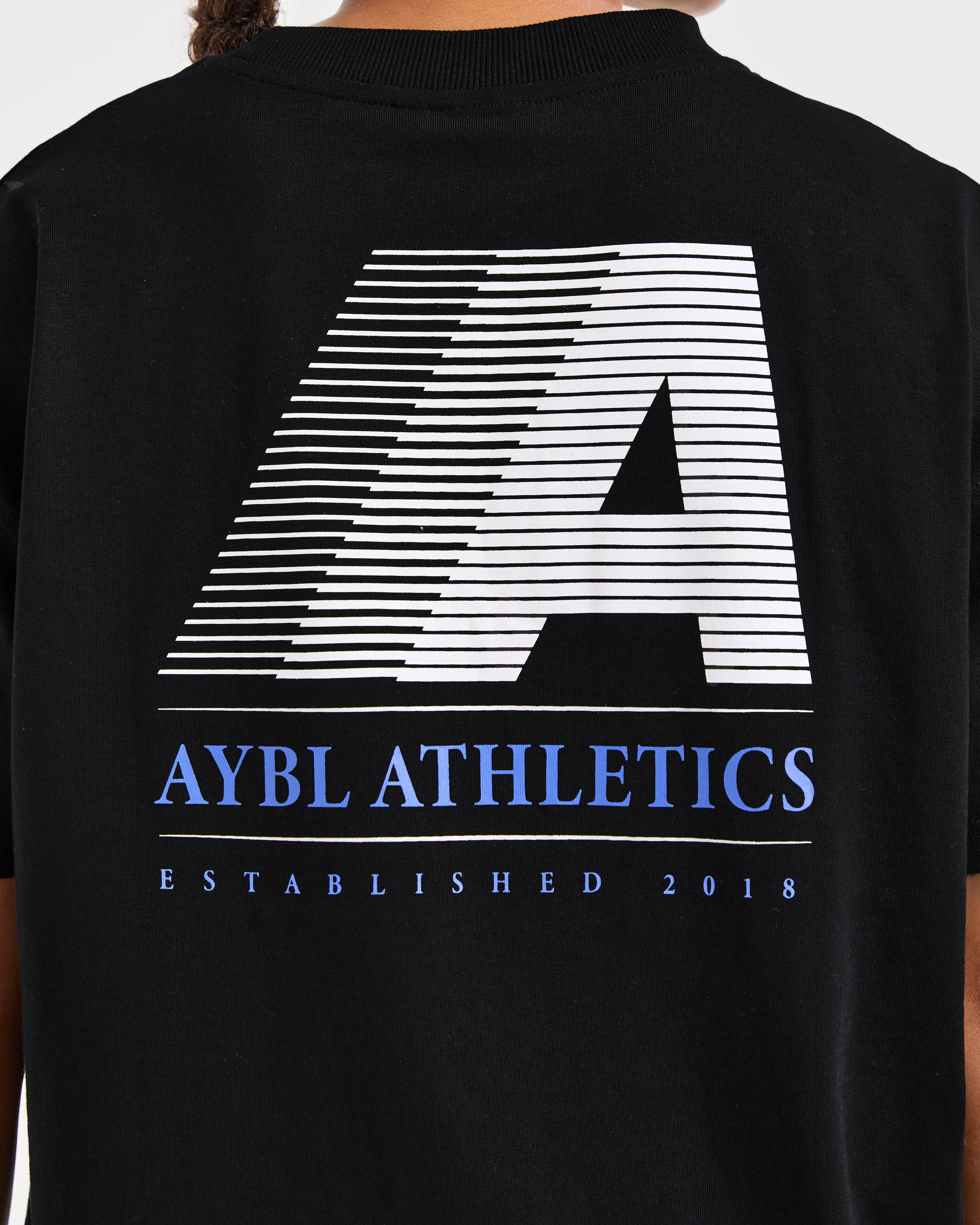 Retro Athletics Oversized T Shirt - Noir - Image 5
