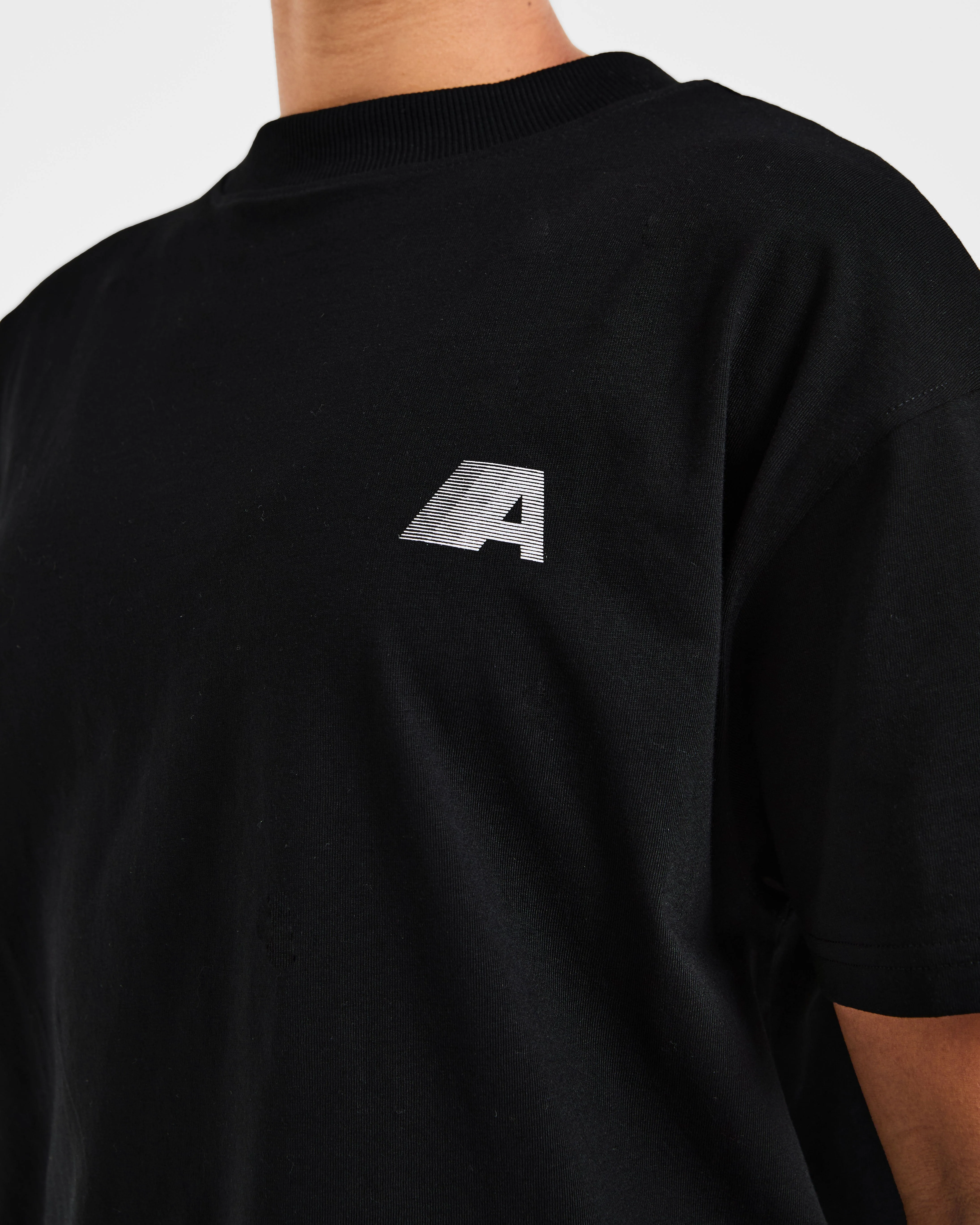 Retro Athletics Oversized T Shirt - Noir - Image 6