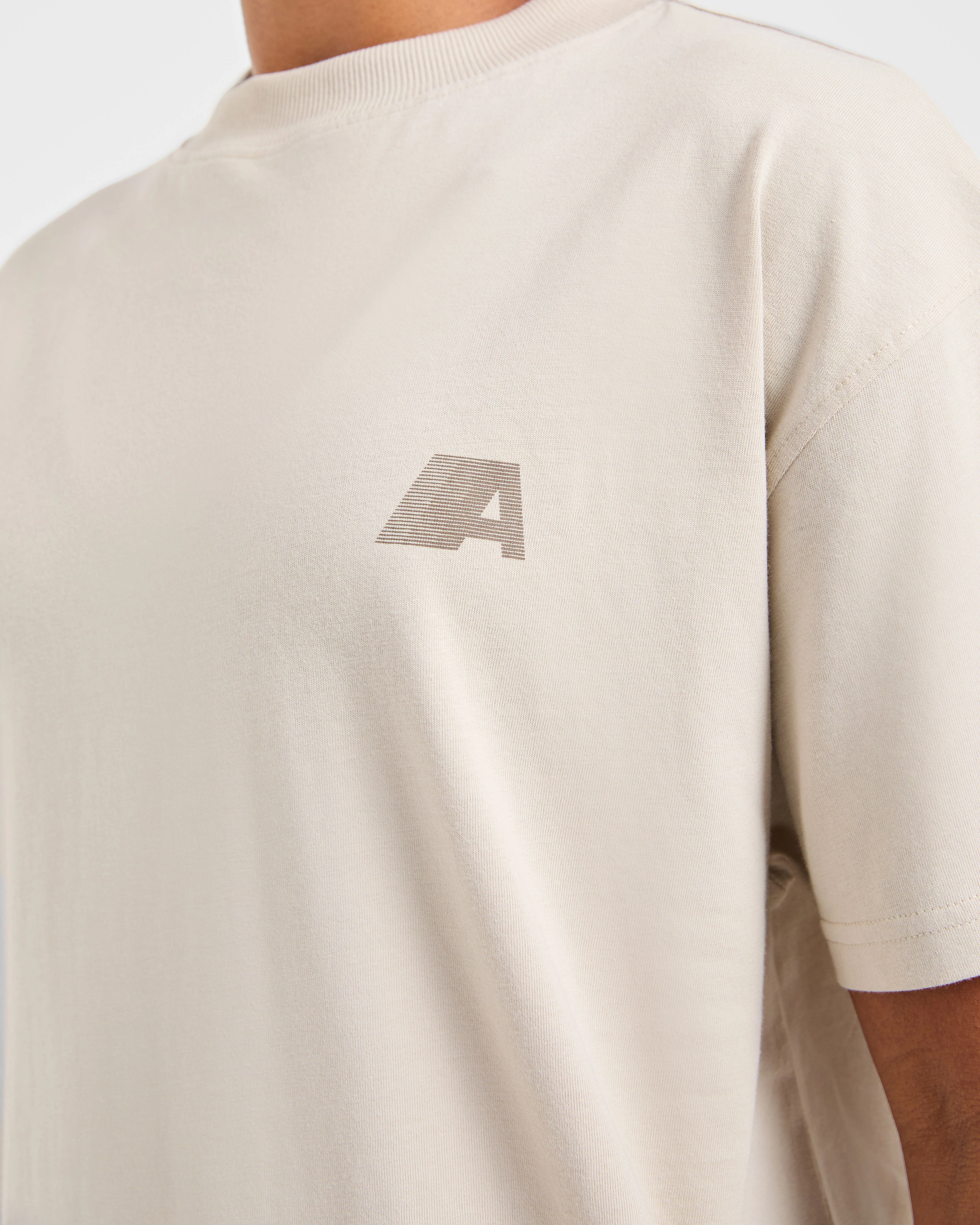 Retro Athletics Oversized T Shirt - Sand - Image 6