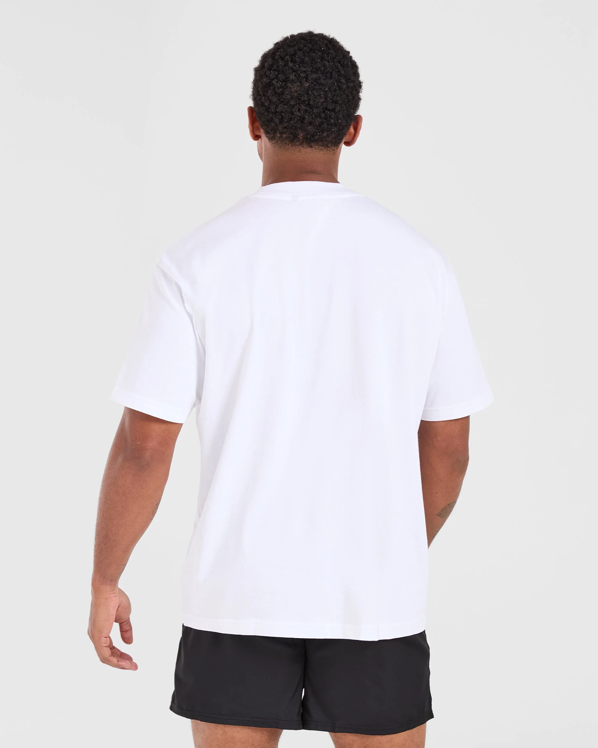 Retro Oversized T Shirt - Blanc - Image 2