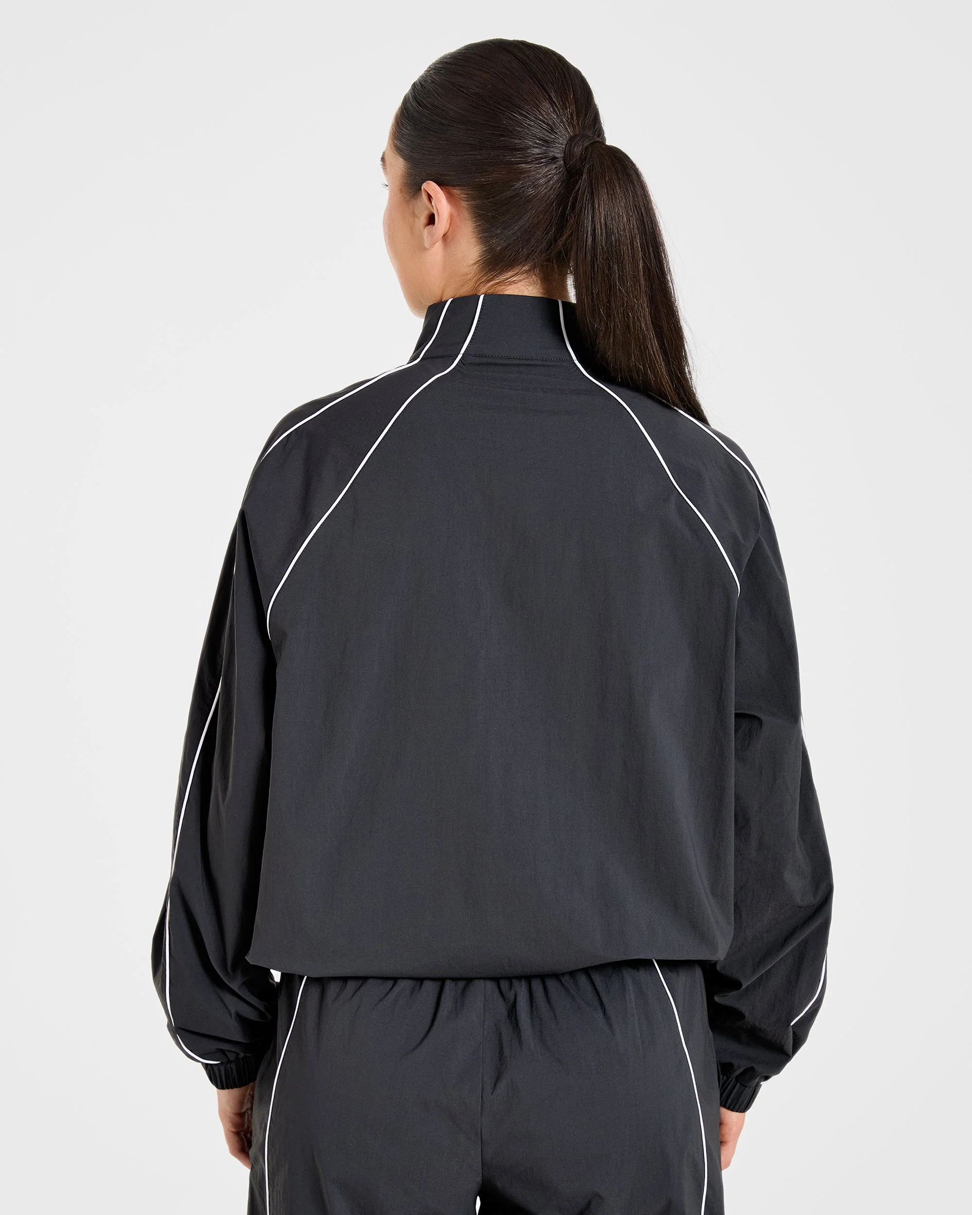 Retro Track Jacket - Noir - Image 2