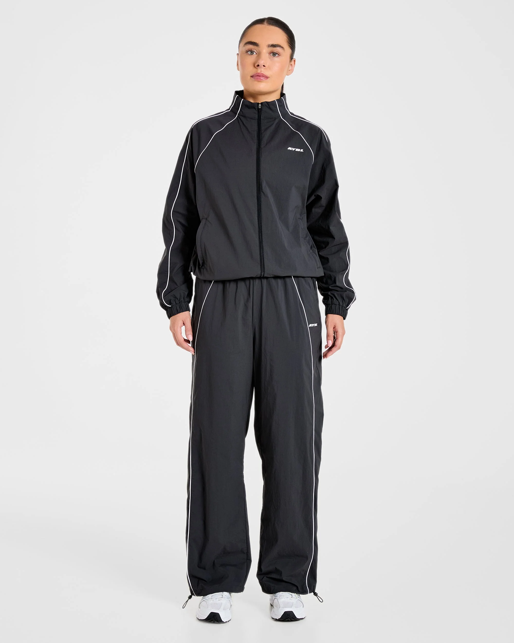 Retro Track Jacket - Noir - Image 3