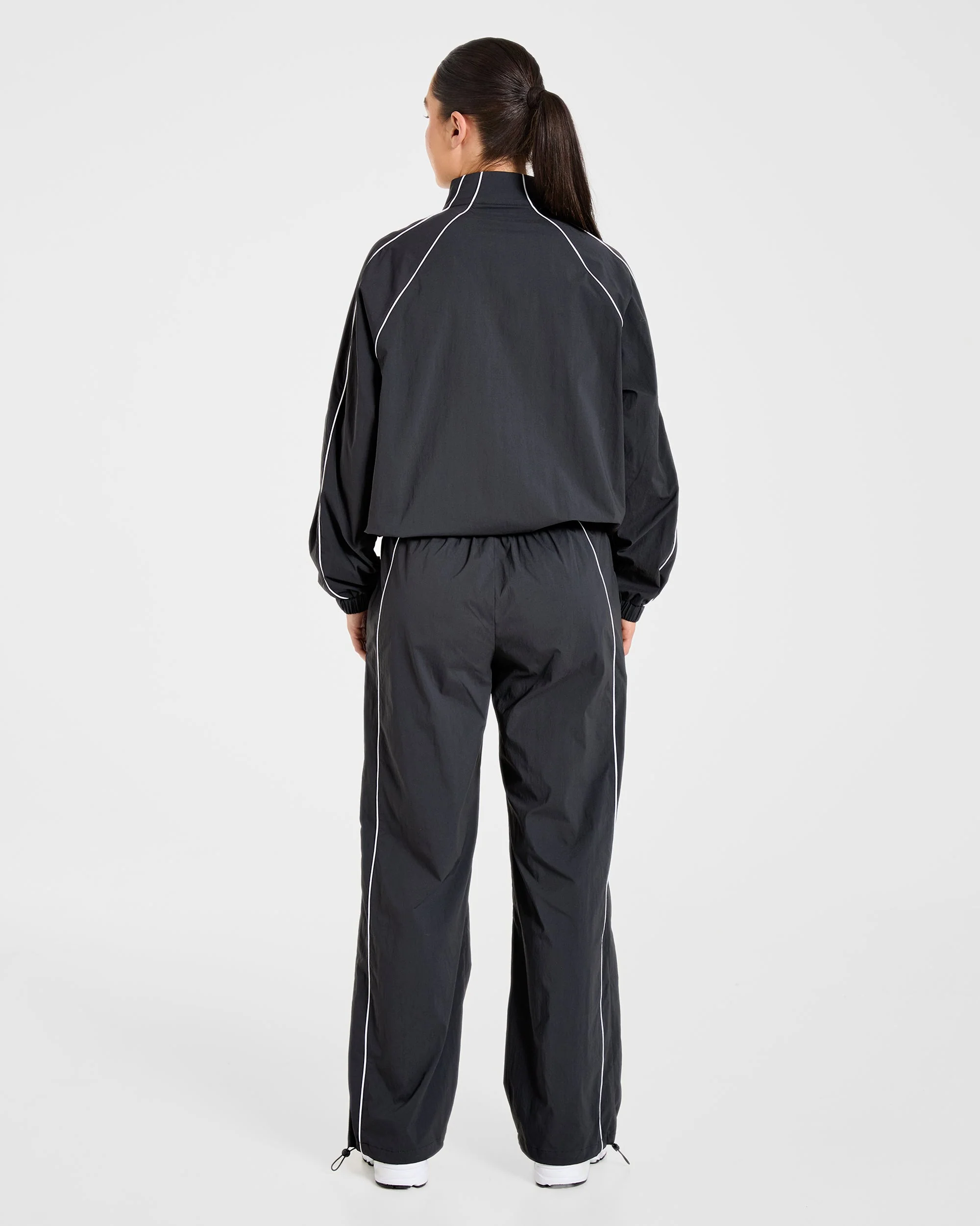Retro Track Jacket - Noir - Image 4