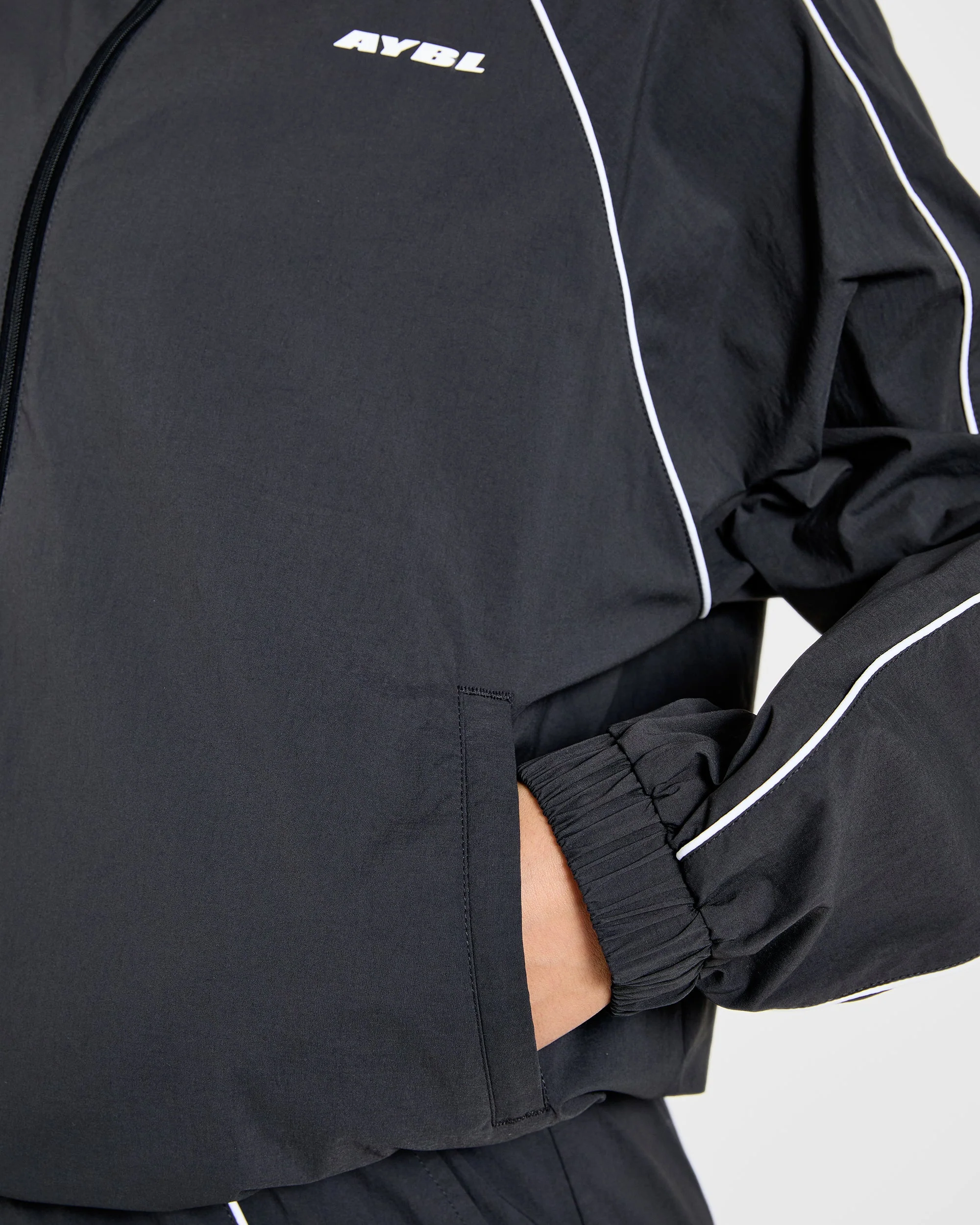 Retro Track Jacket - Noir - Image 5