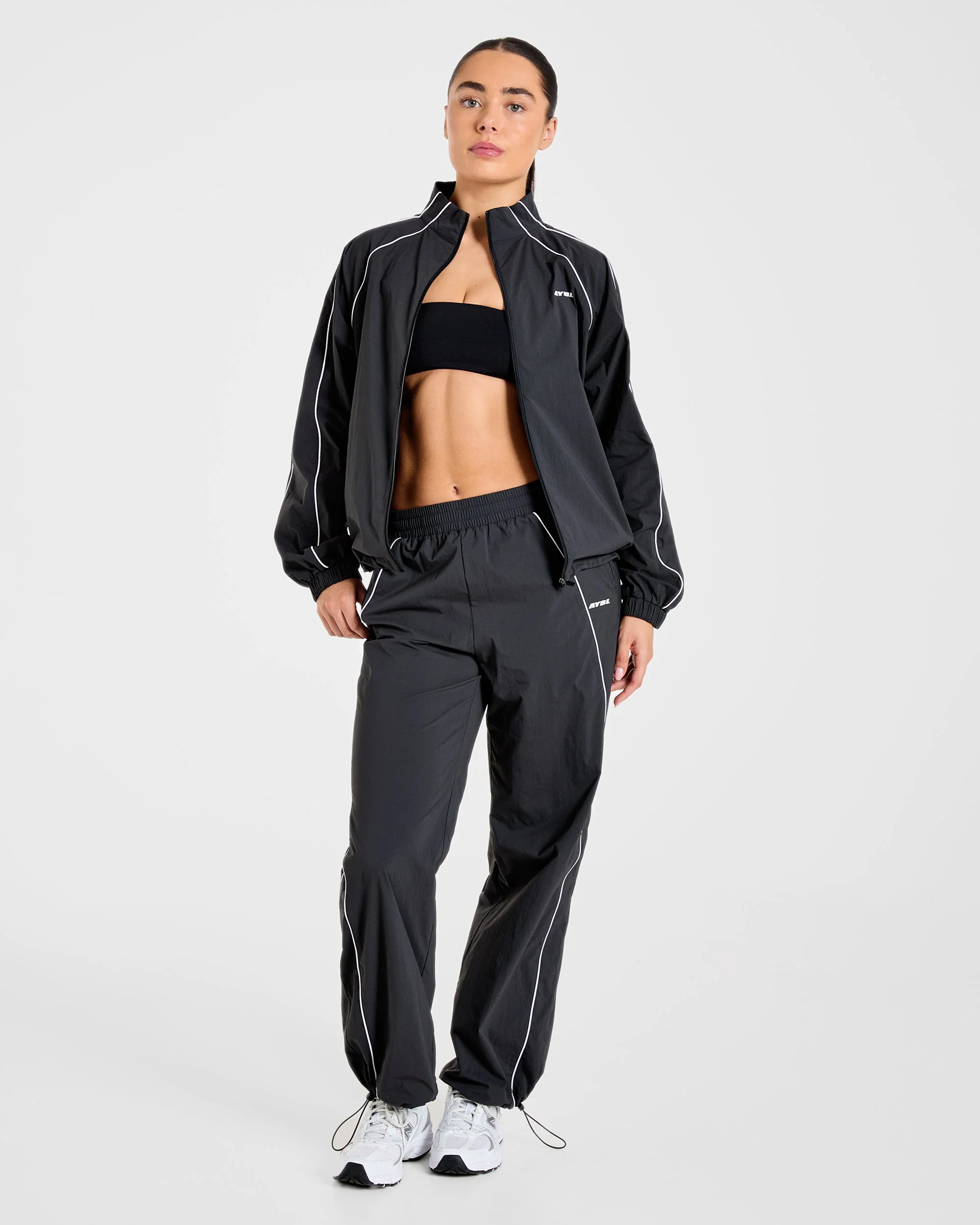 Retro Track Jacket - Noir - Image 7