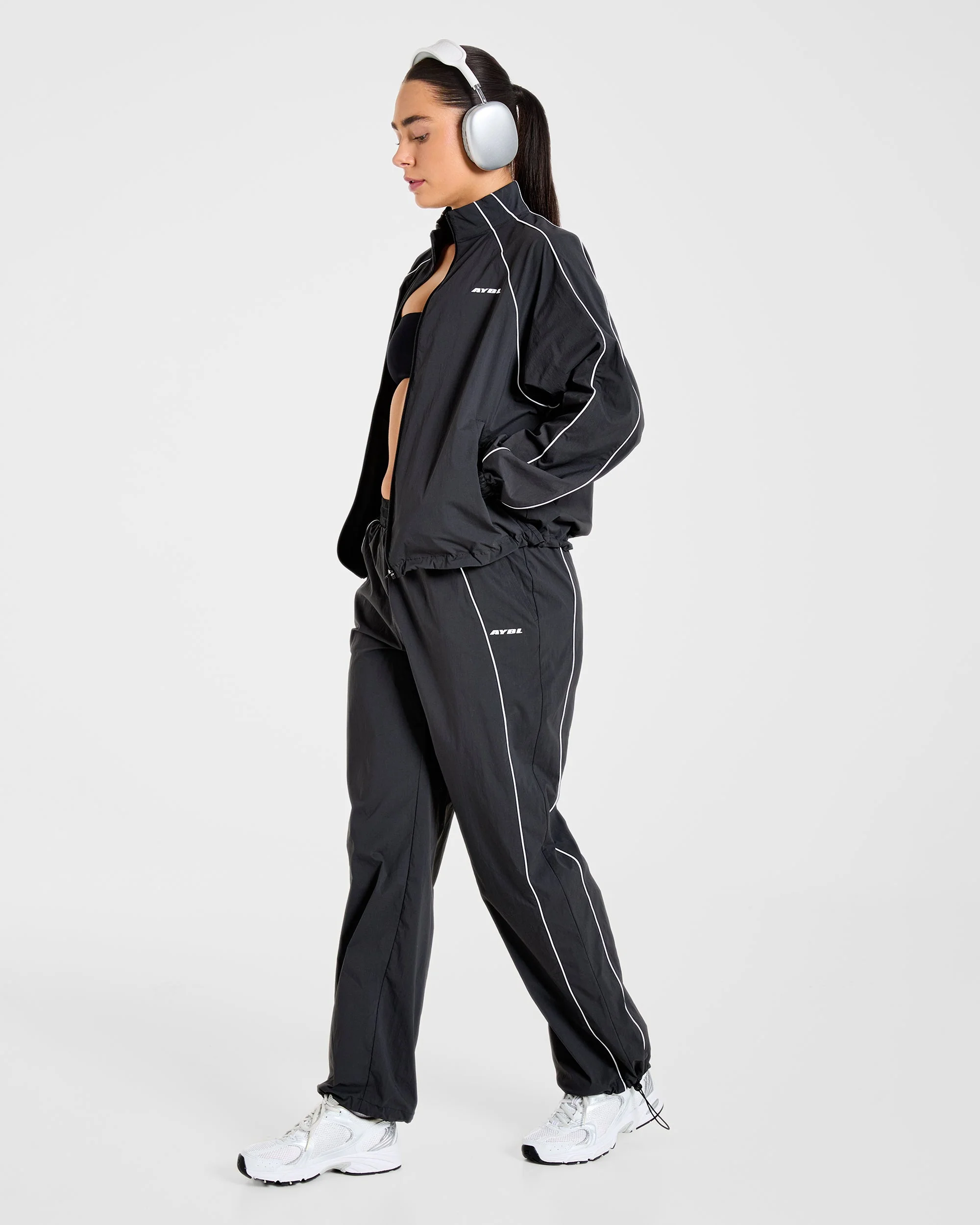 Retro Track Jacket - Noir - Image 8