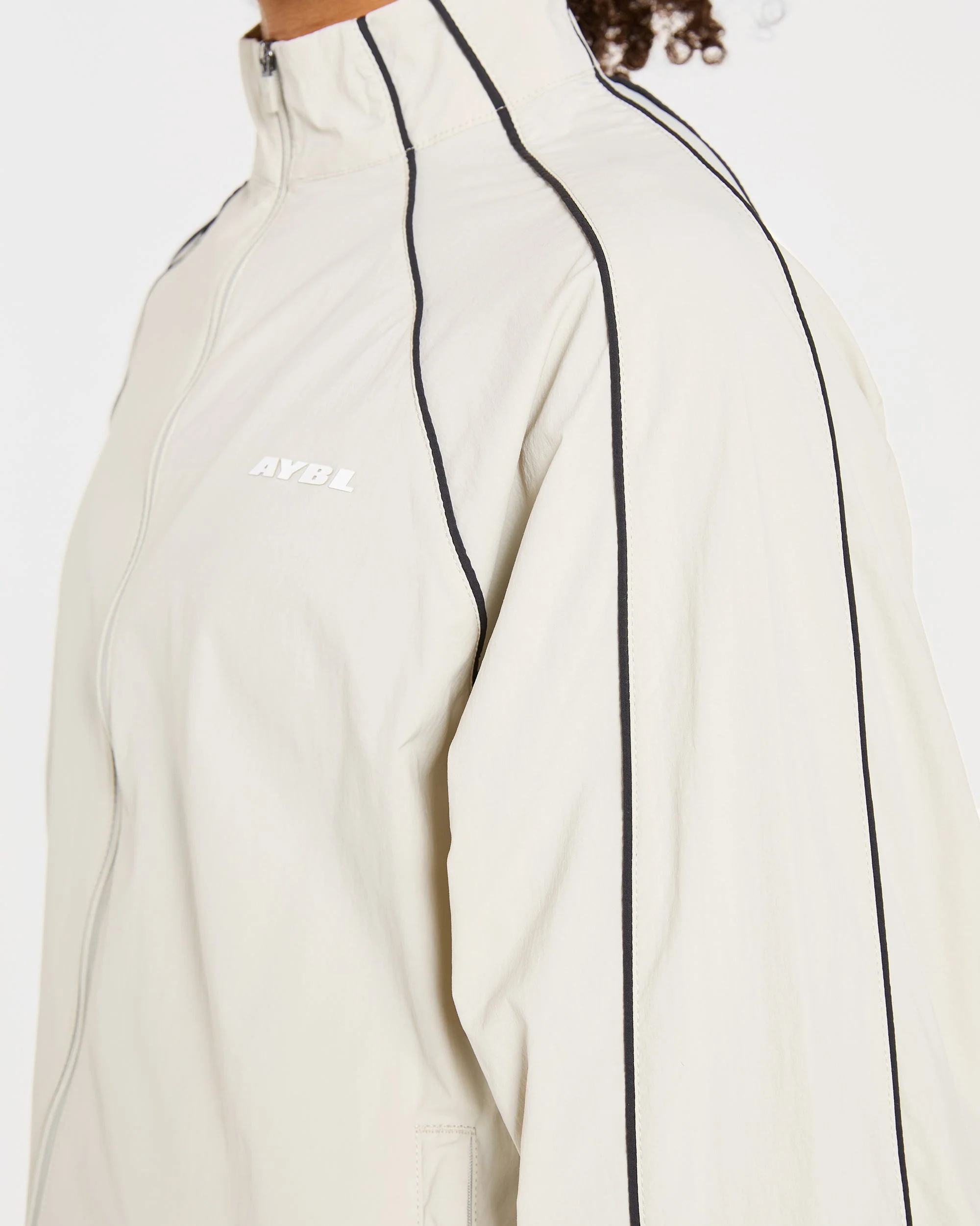 Retro Track Jacket - Off Blanc - Image 5