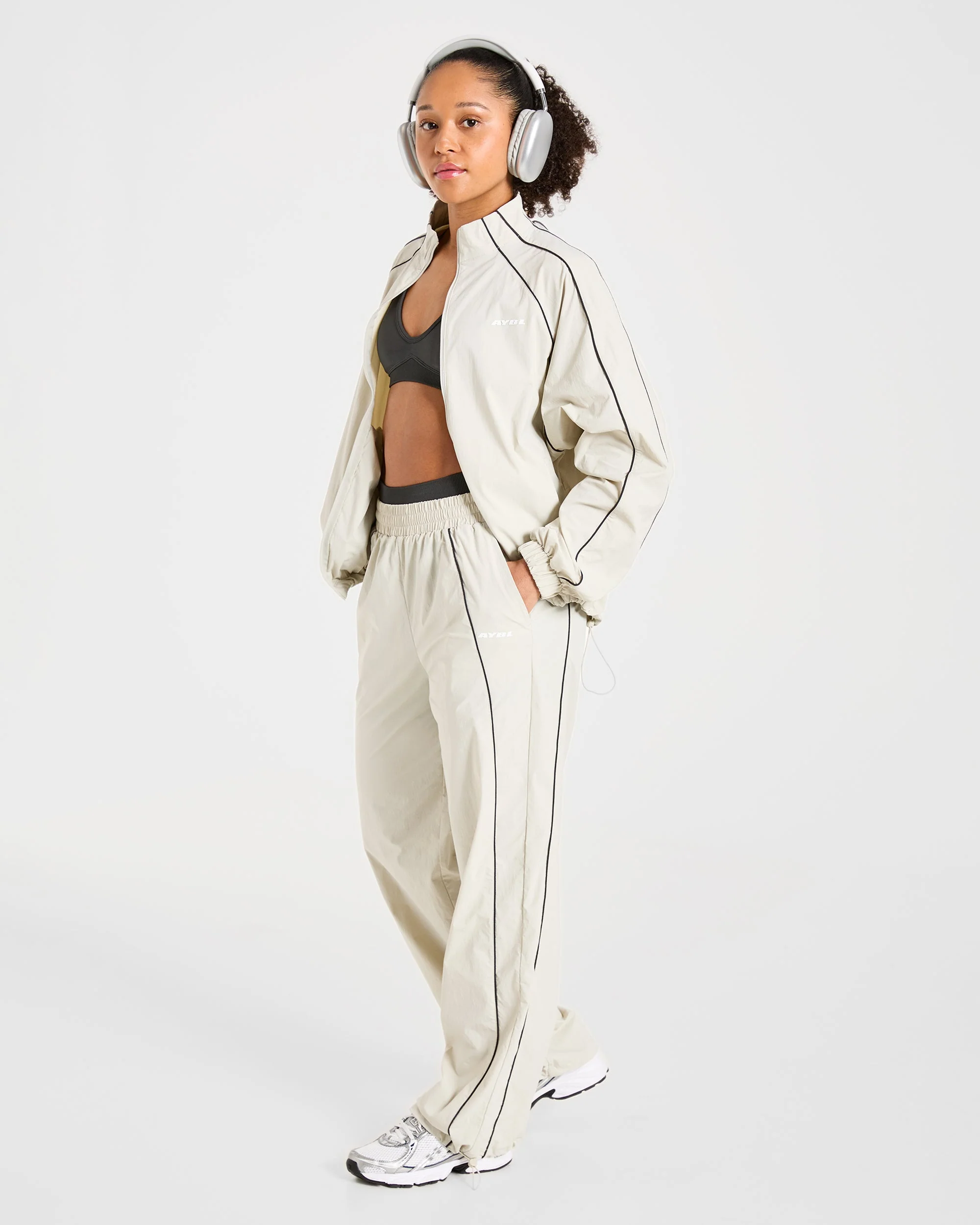 Retro Track Jacket - Off Blanc - Image 8