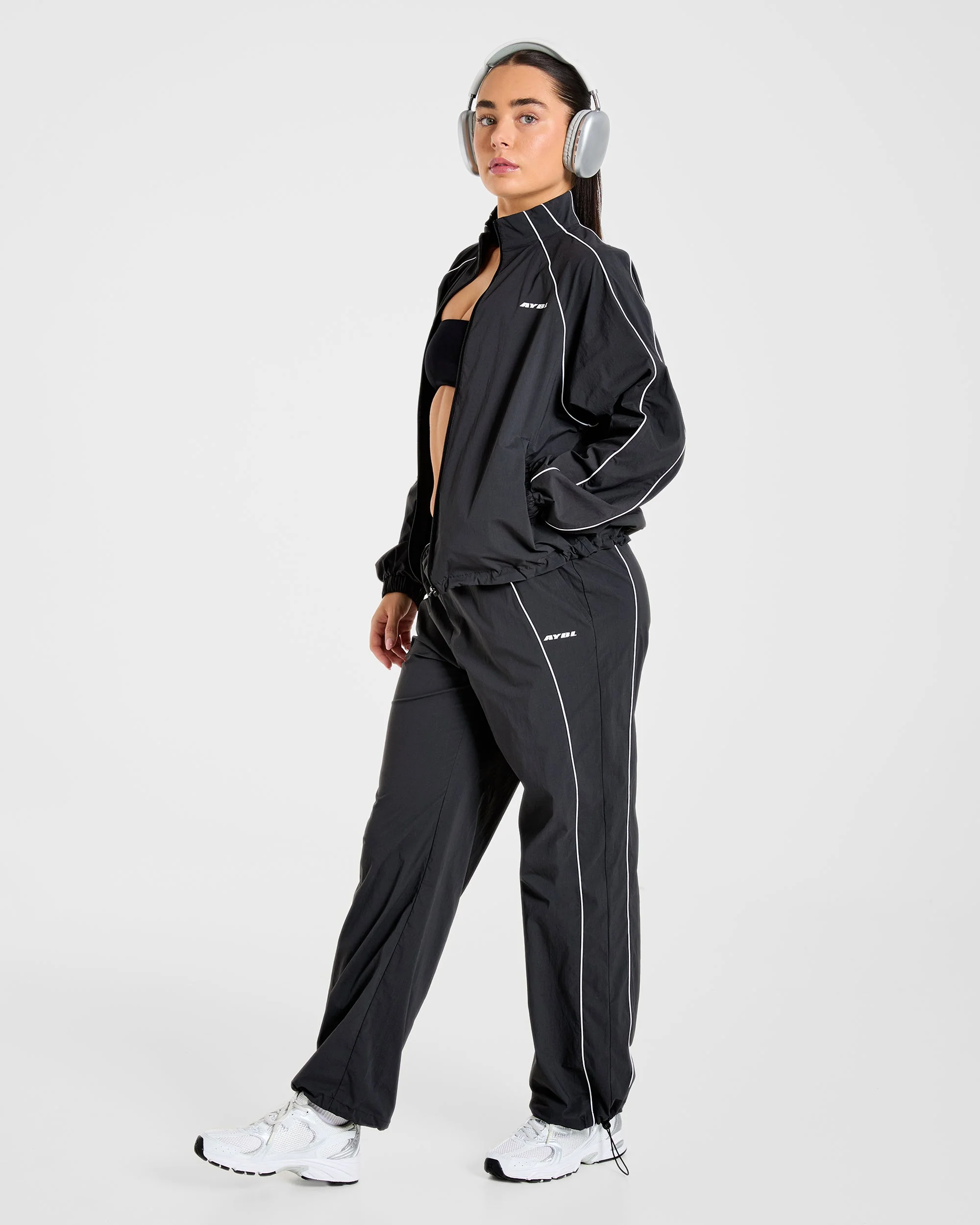 Retro Track Joggers - Noir - Image 7