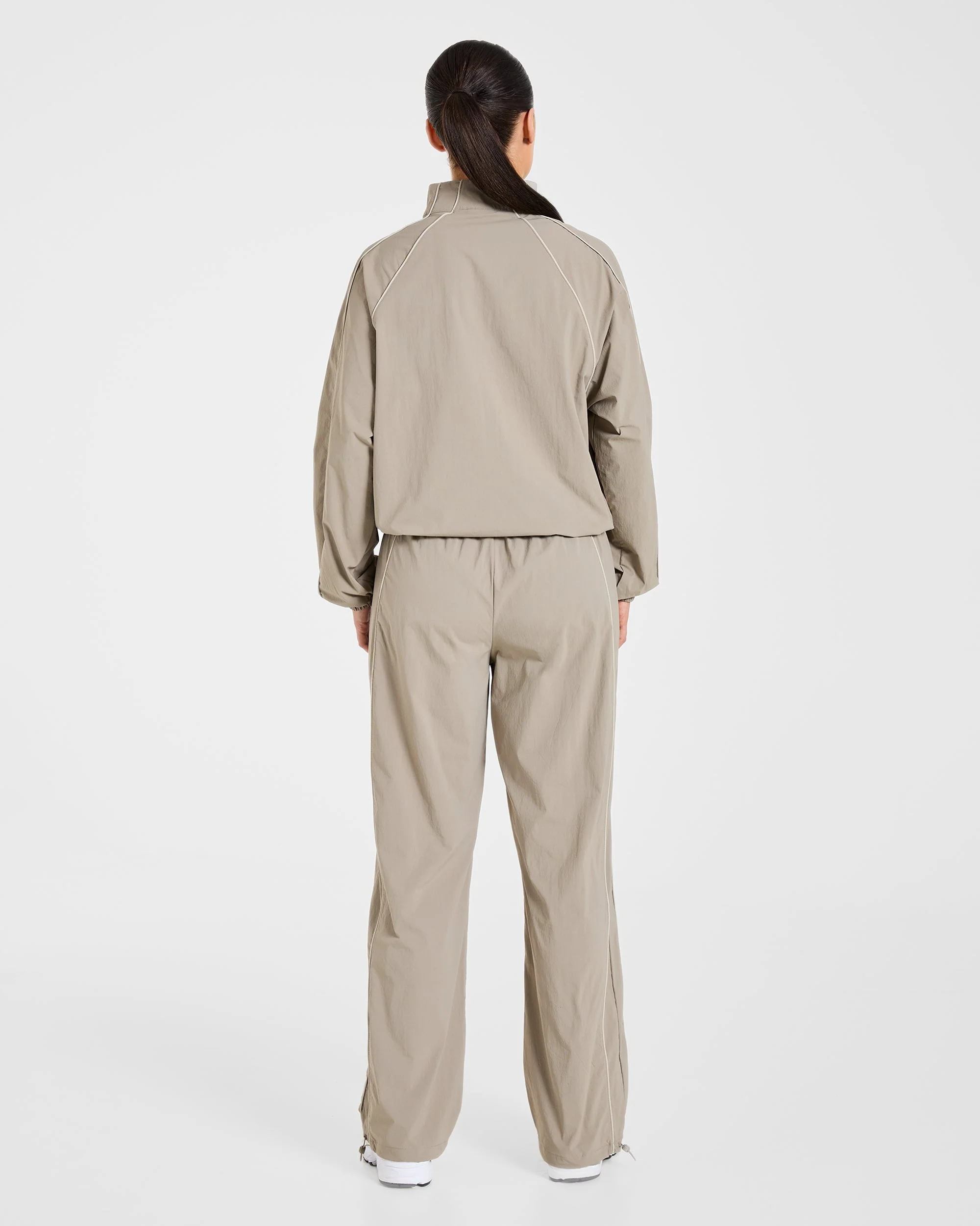 Retro Track Joggers - Taupe - Image 3