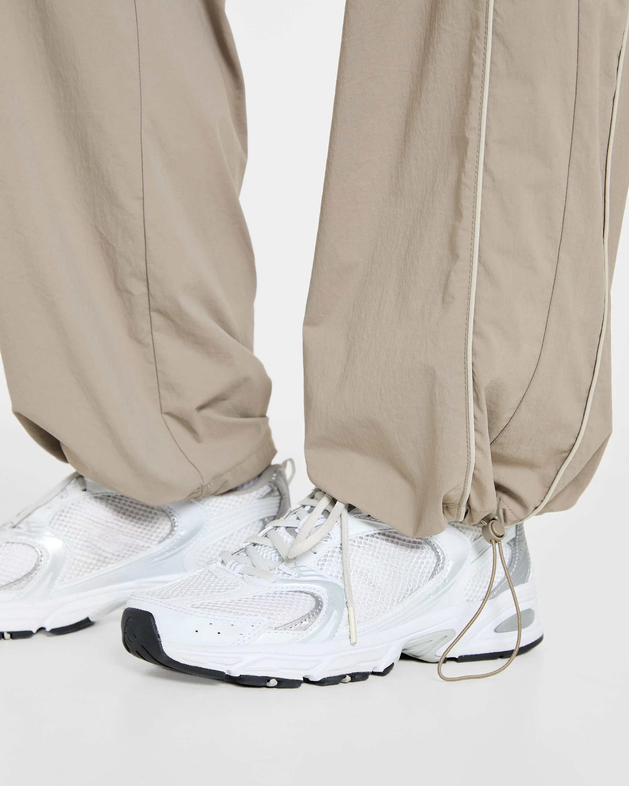 Retro Track Joggers - Taupe - Image 6