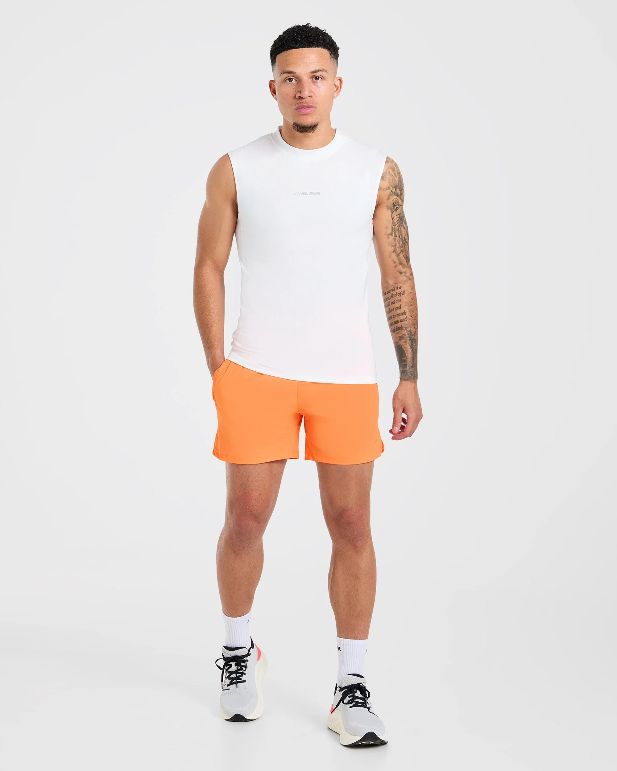 Run 5" Shorts - Bright Orange - Image 3
