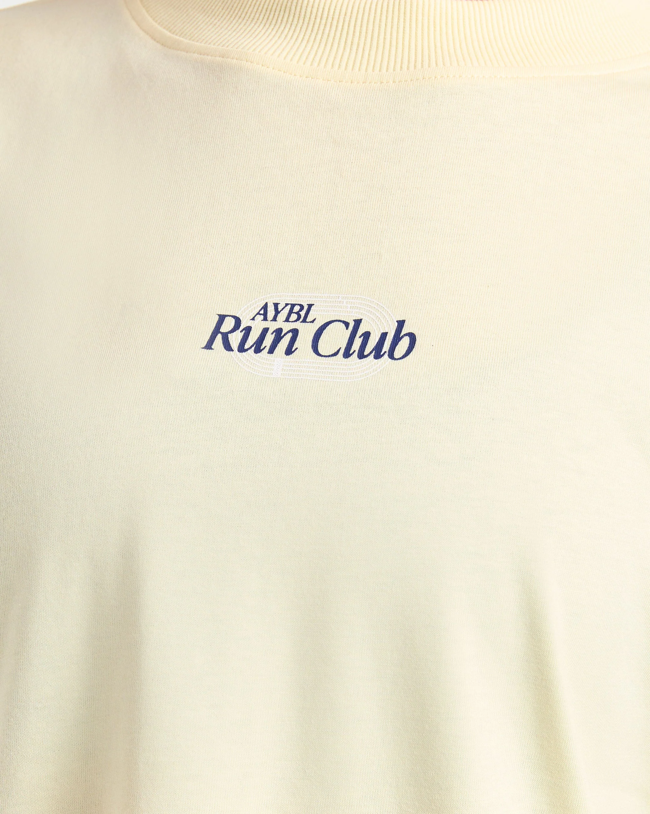 Run Club Oversized T Shirt - Butter Jaune - Image 5