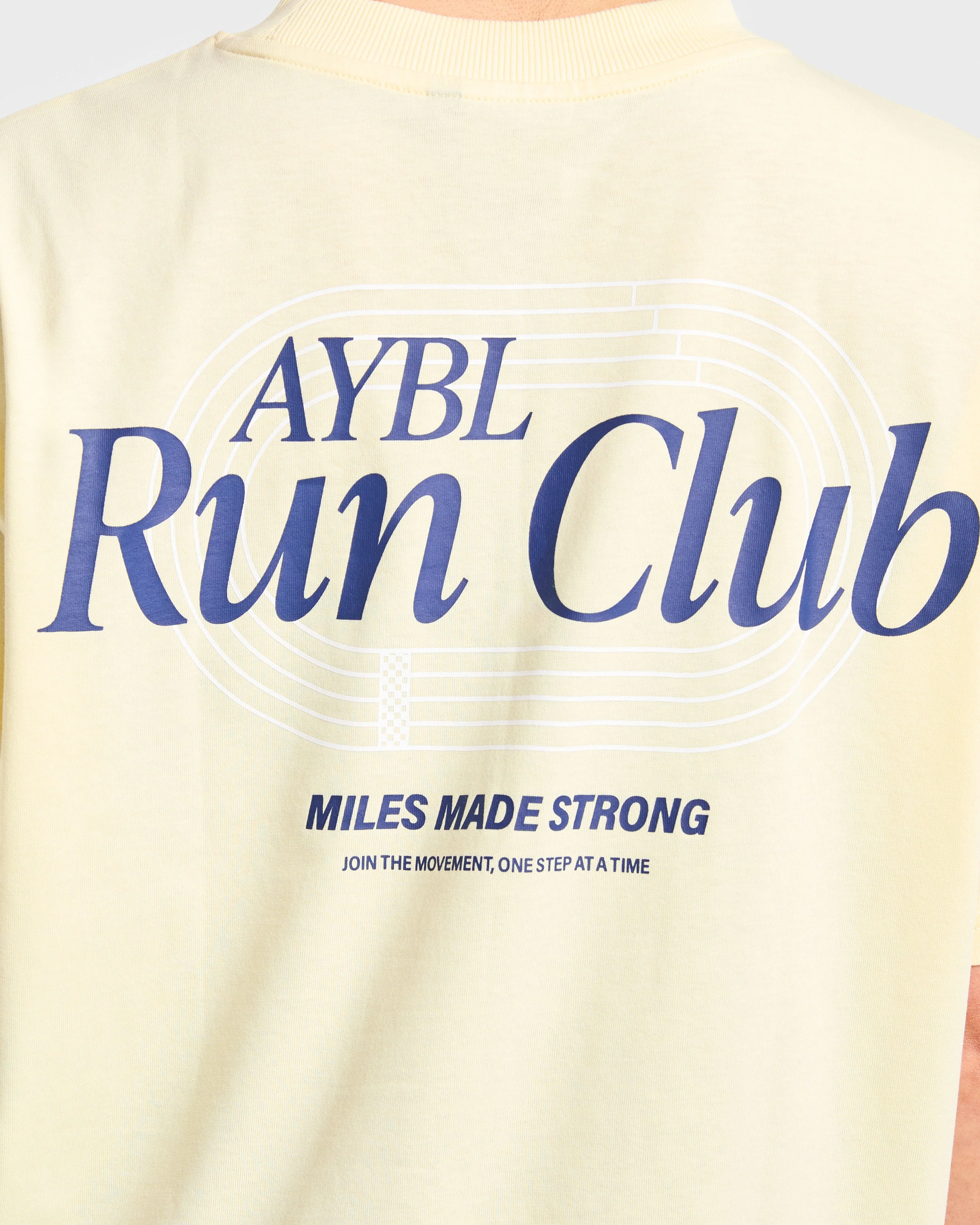 Run Club Oversized T Shirt - Butter Jaune - Image 6