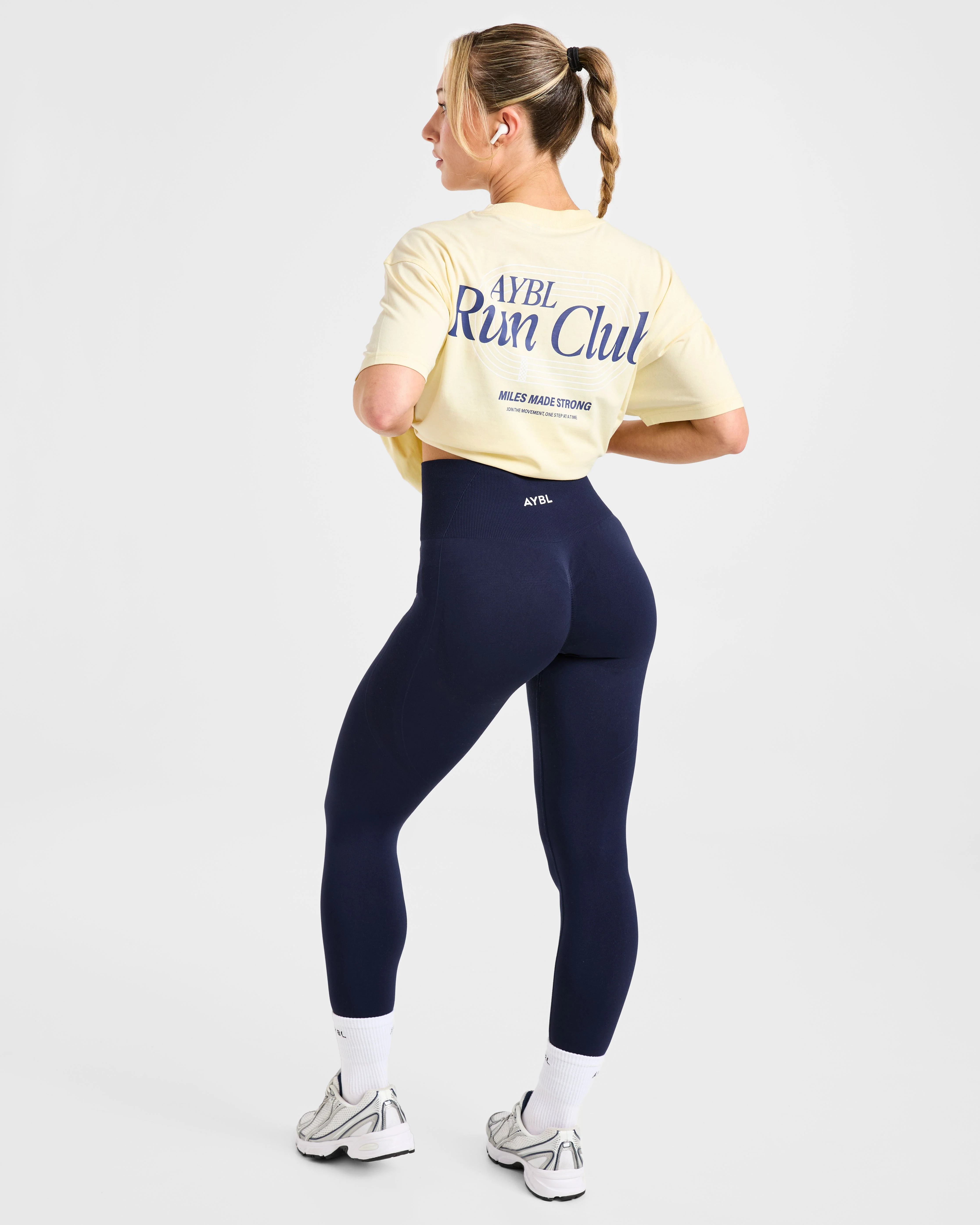 Run Club Oversized T Shirt - Butter Jaune - Image 7