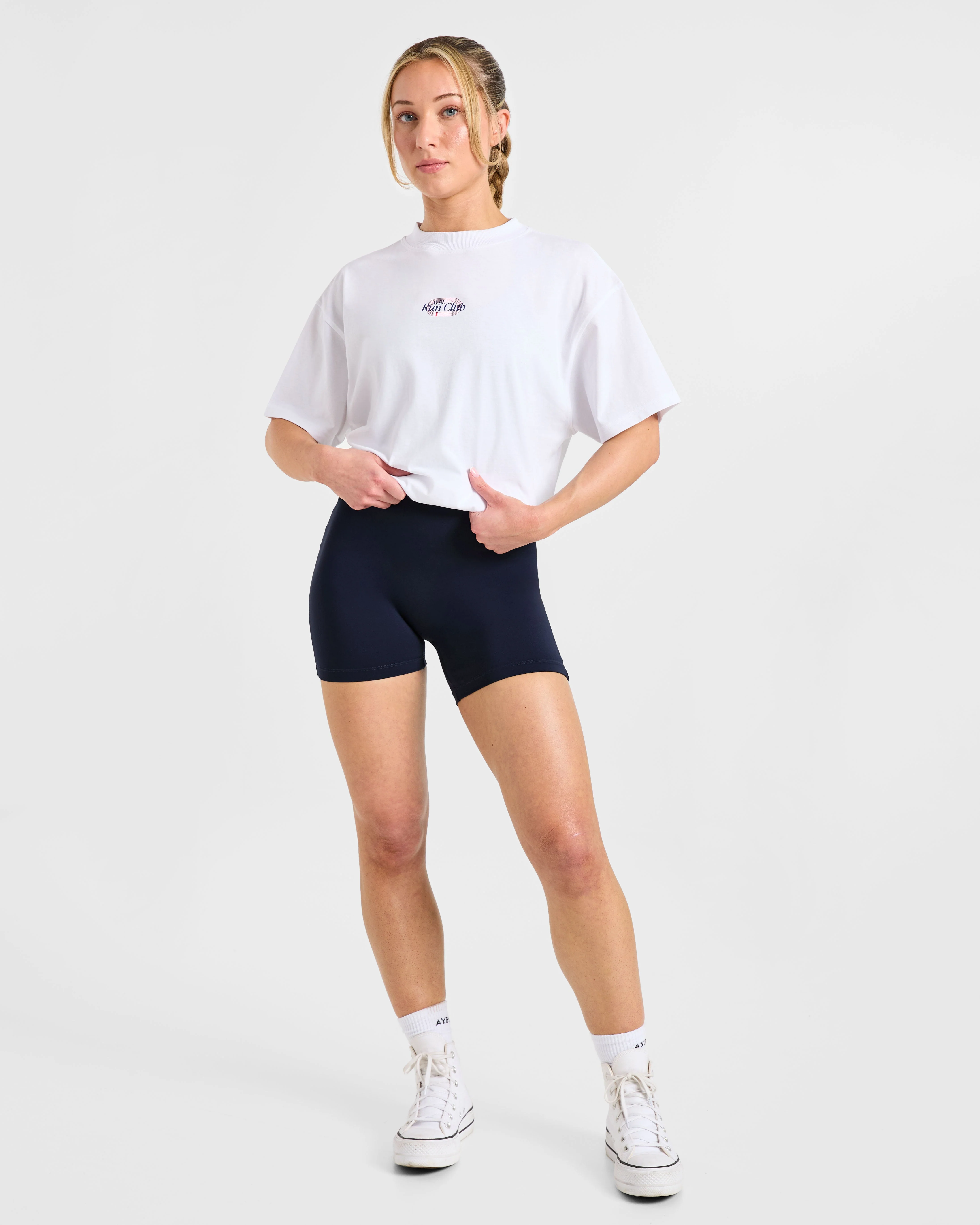 Run Club Oversized T Shirt - Blanc - Image 7
