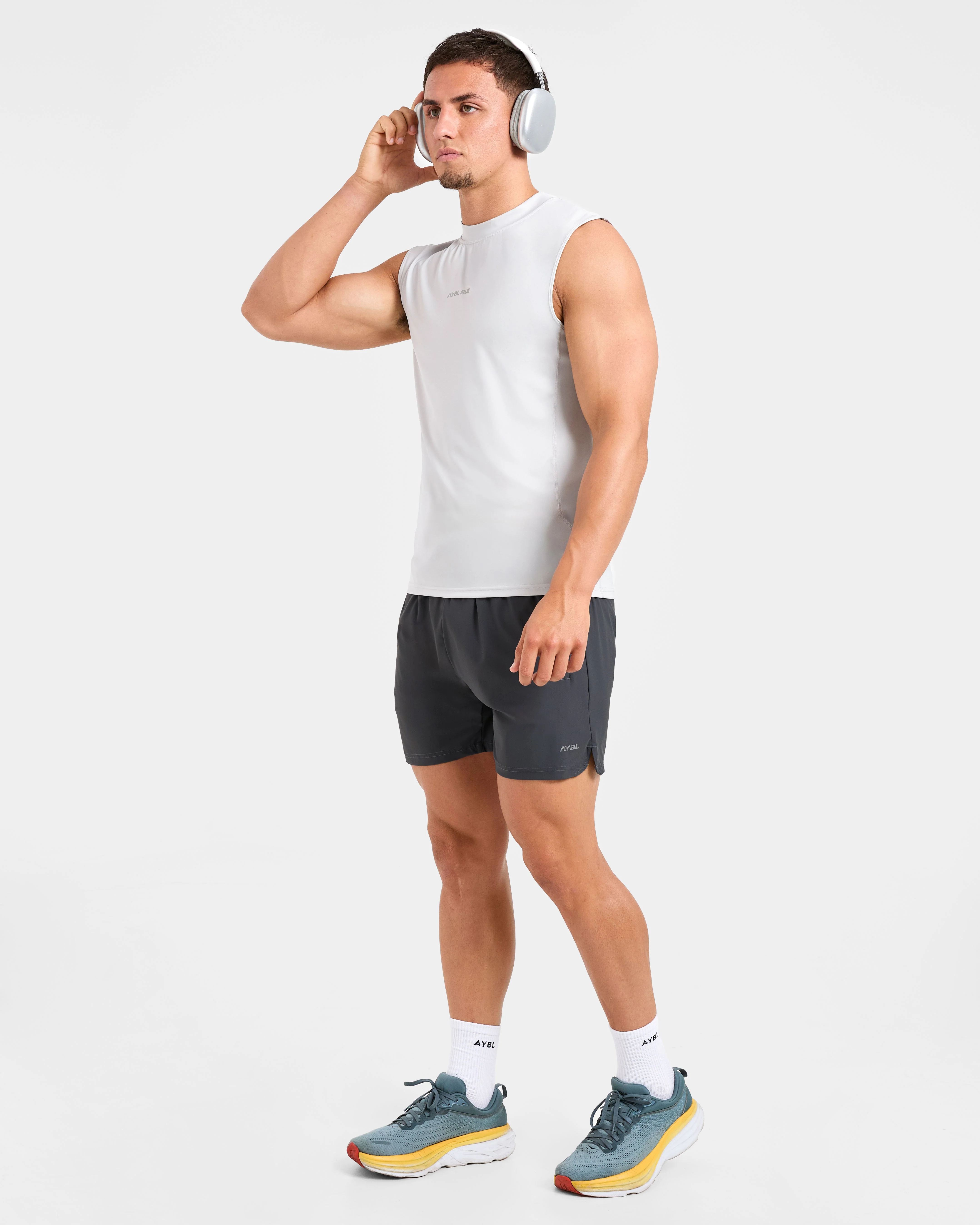 Run Slim Tank - Ice Gris - Image 8