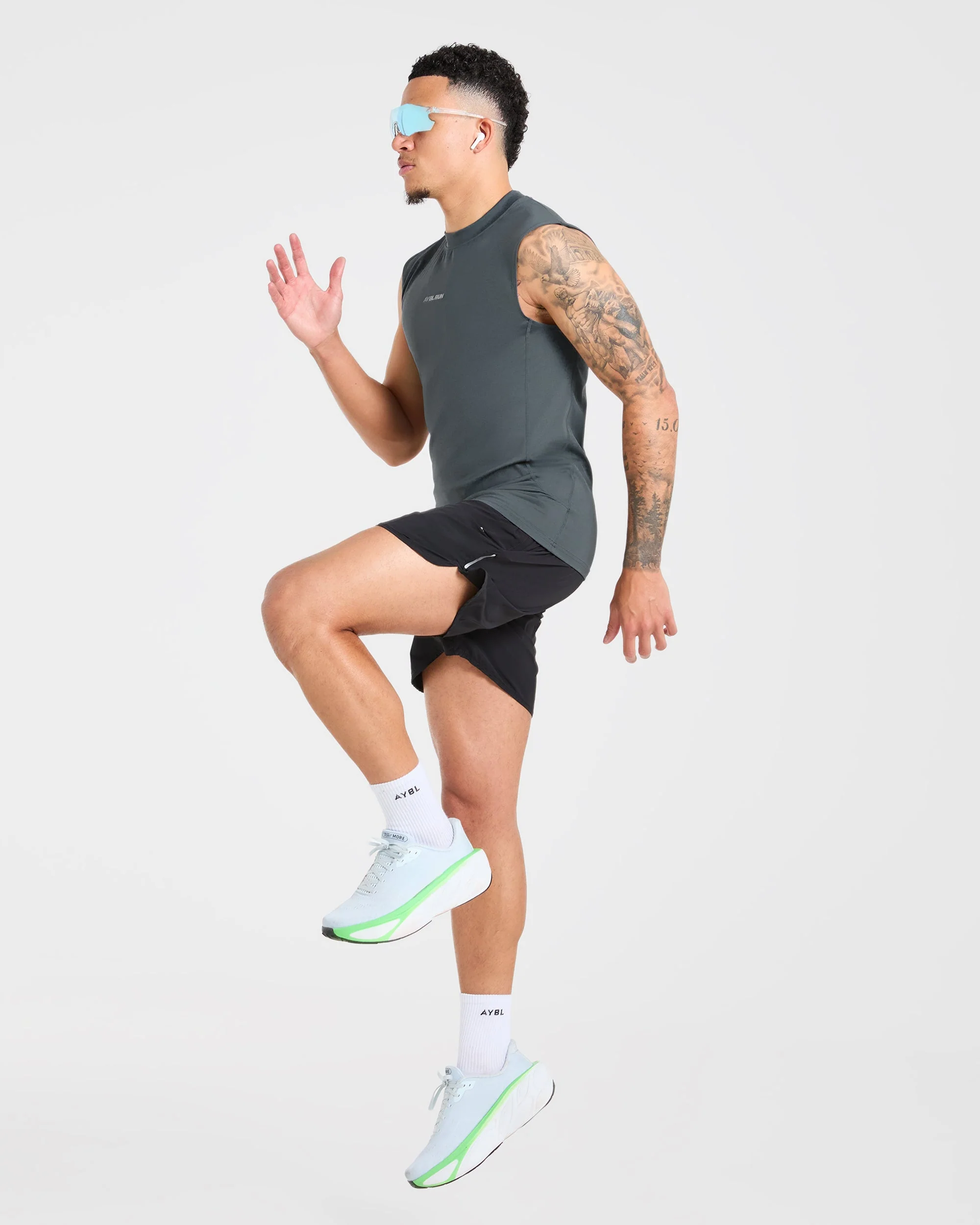 Run Slim Tank - Slate Bleu - Image 7