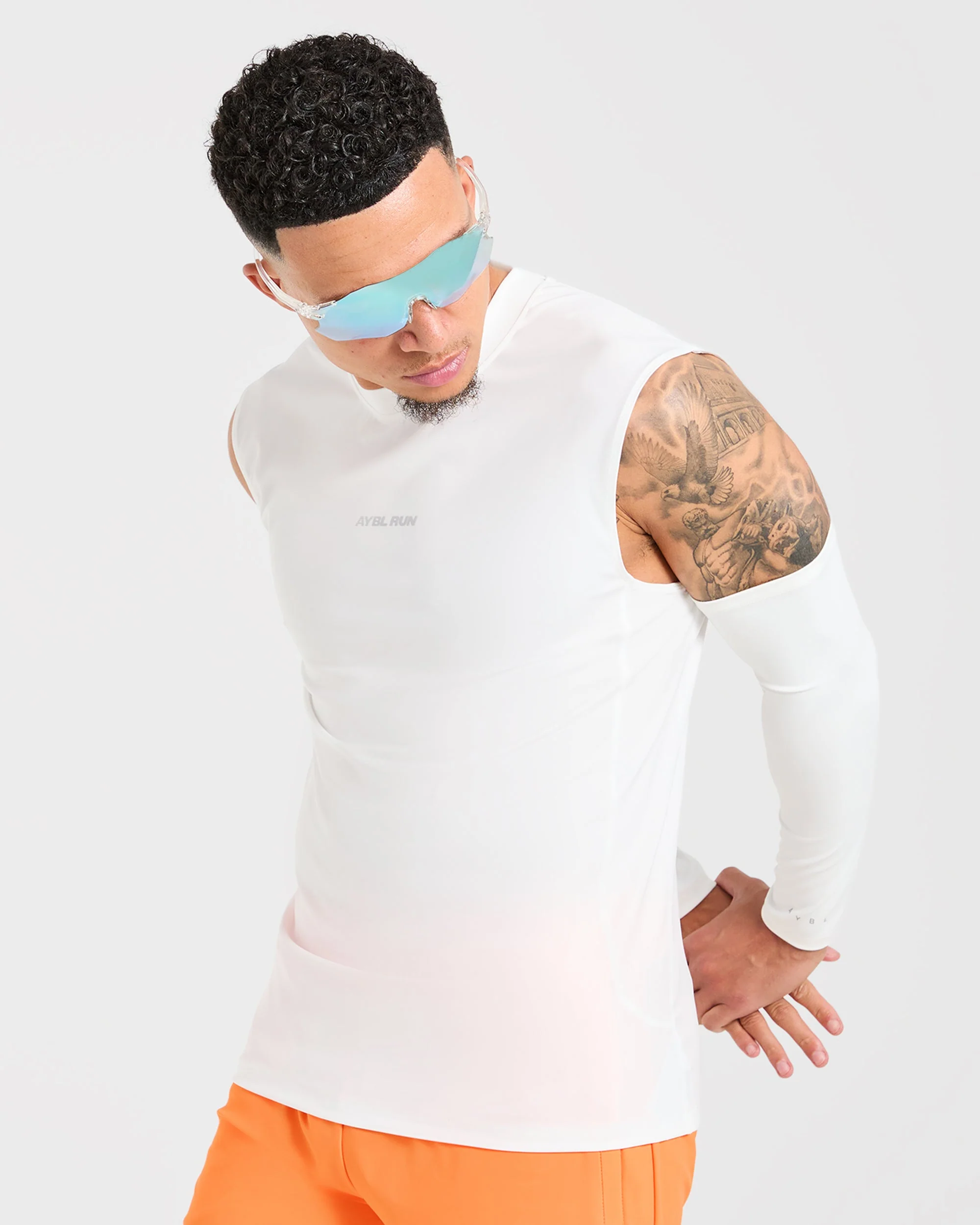 Run Slim Tank - Blanc - Image 7