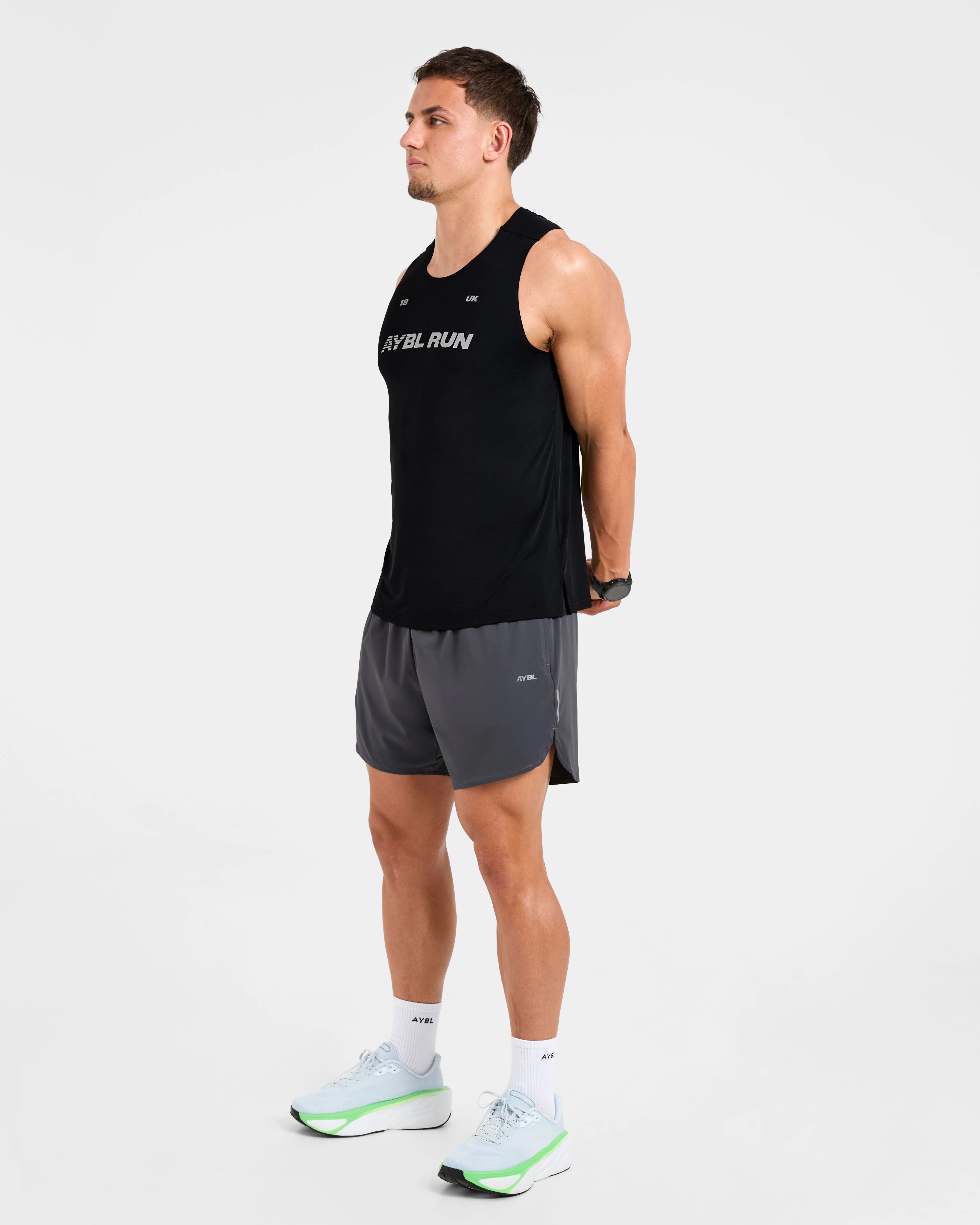 Run Speed Shorts - Hurricane Gris - Image 8