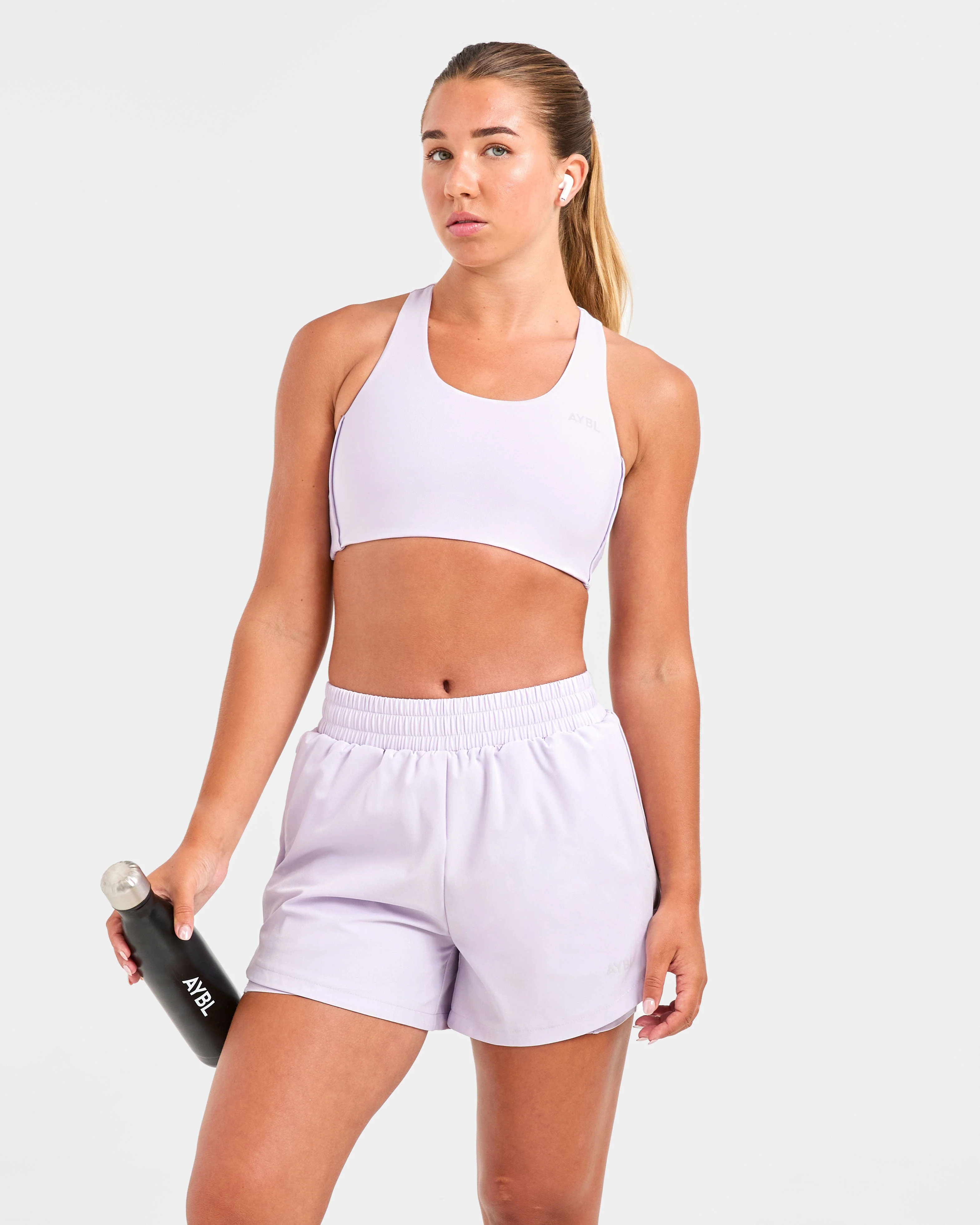 Run Sports Bra - Ice Lilac - Image 8