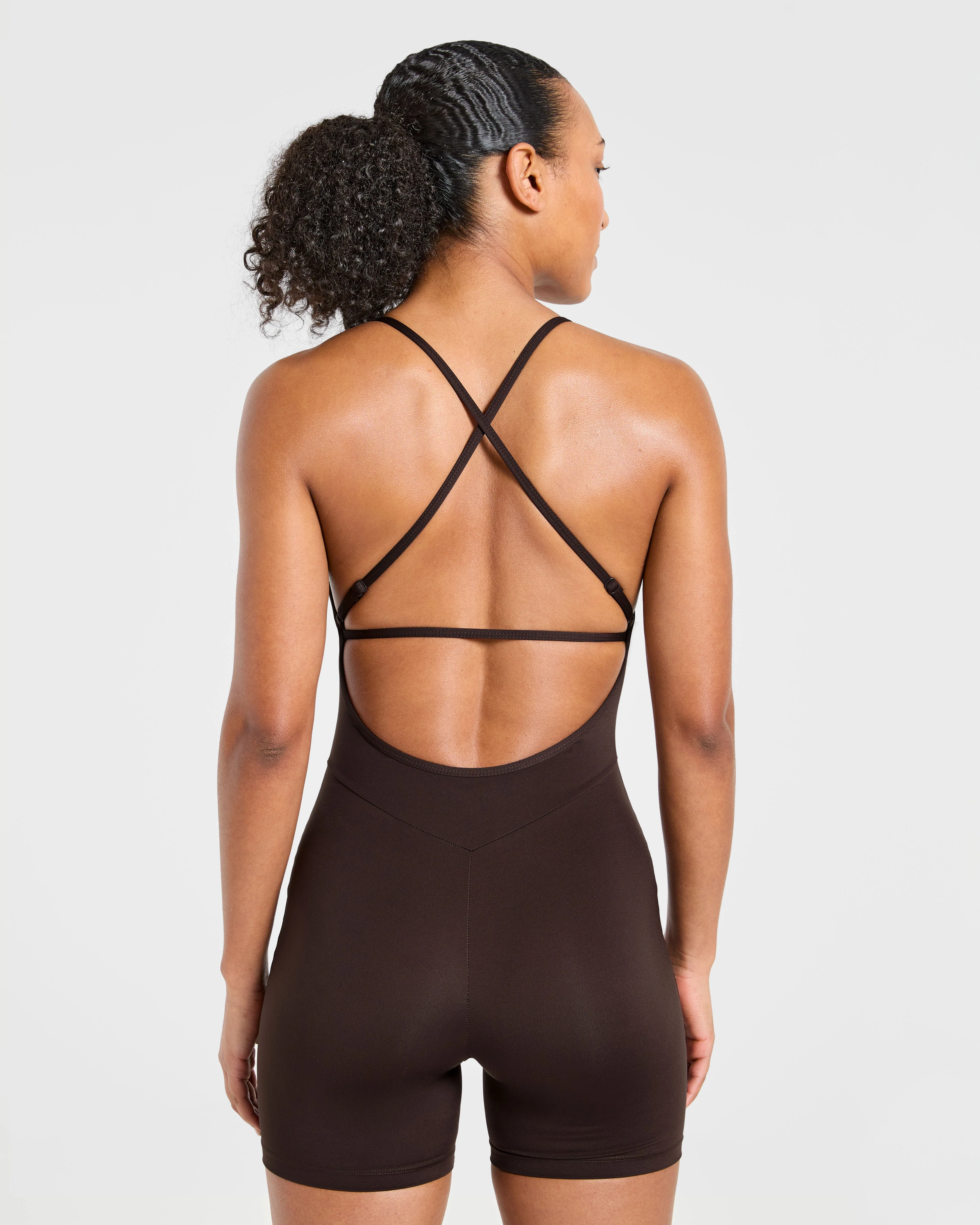 Sculpt Backless All In One - Deep Cocoa Marron - Image 2