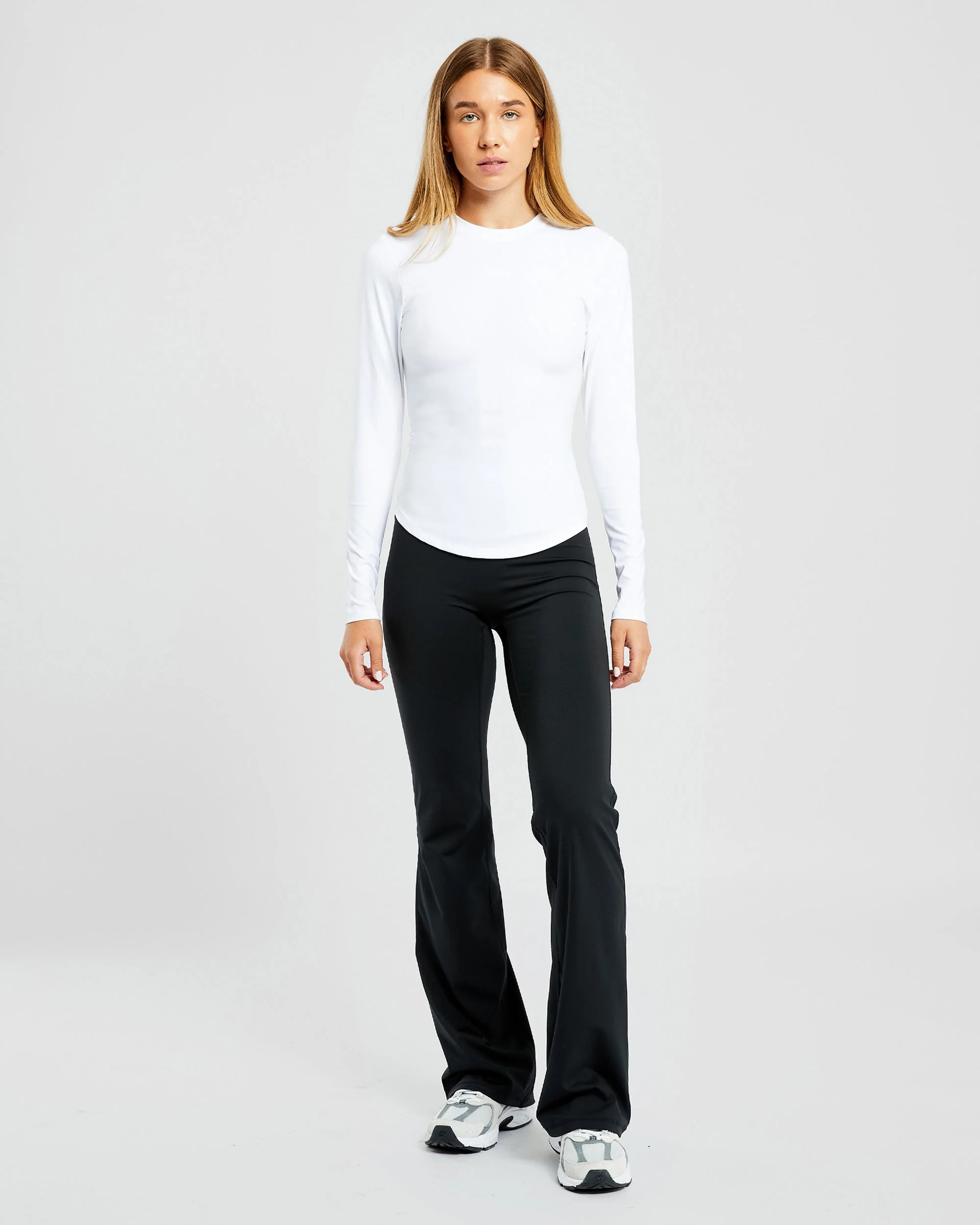 Sculpt Long Sleeve Top - Blanc - Image 3