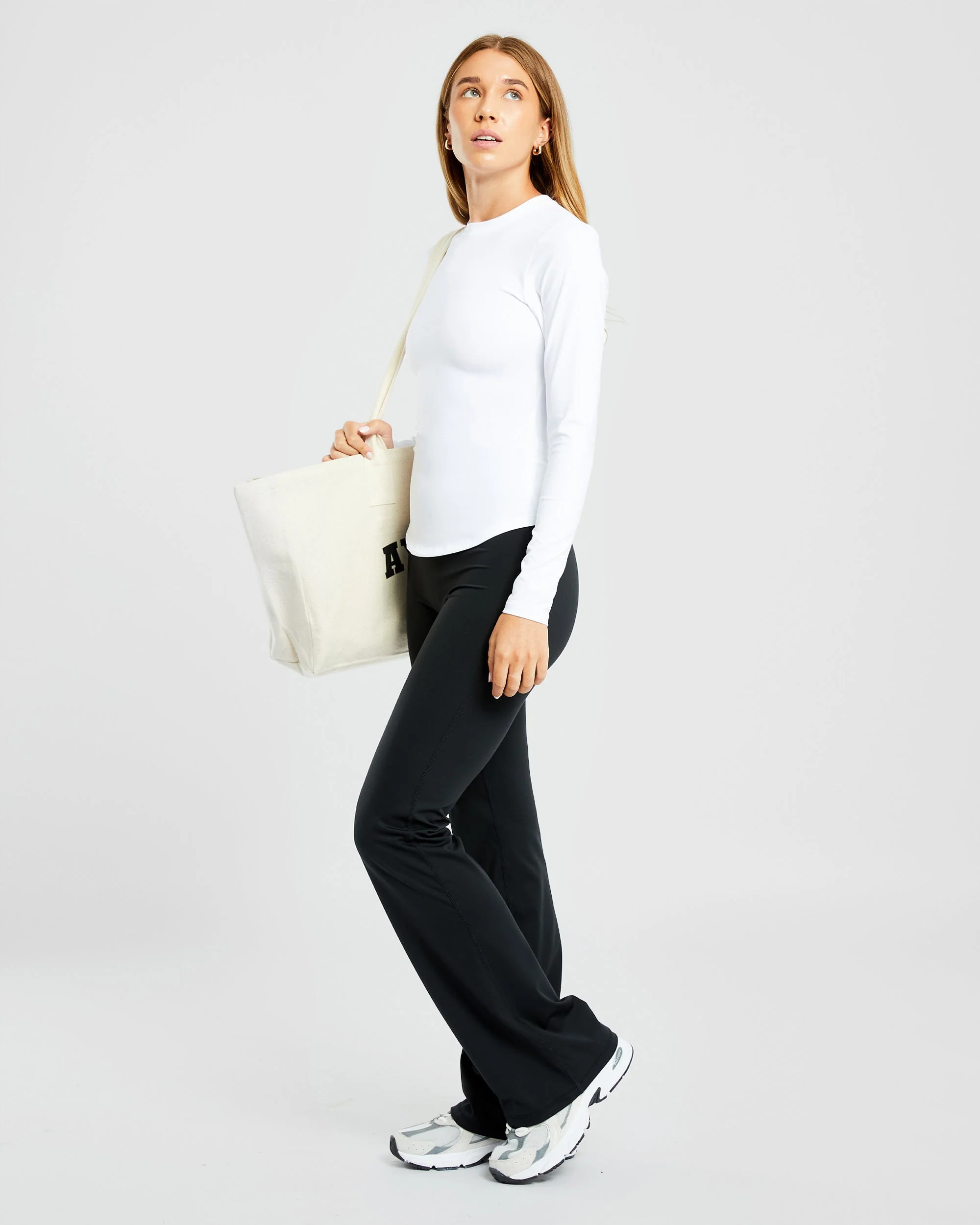 Sculpt Long Sleeve Top - Blanc - Image 7